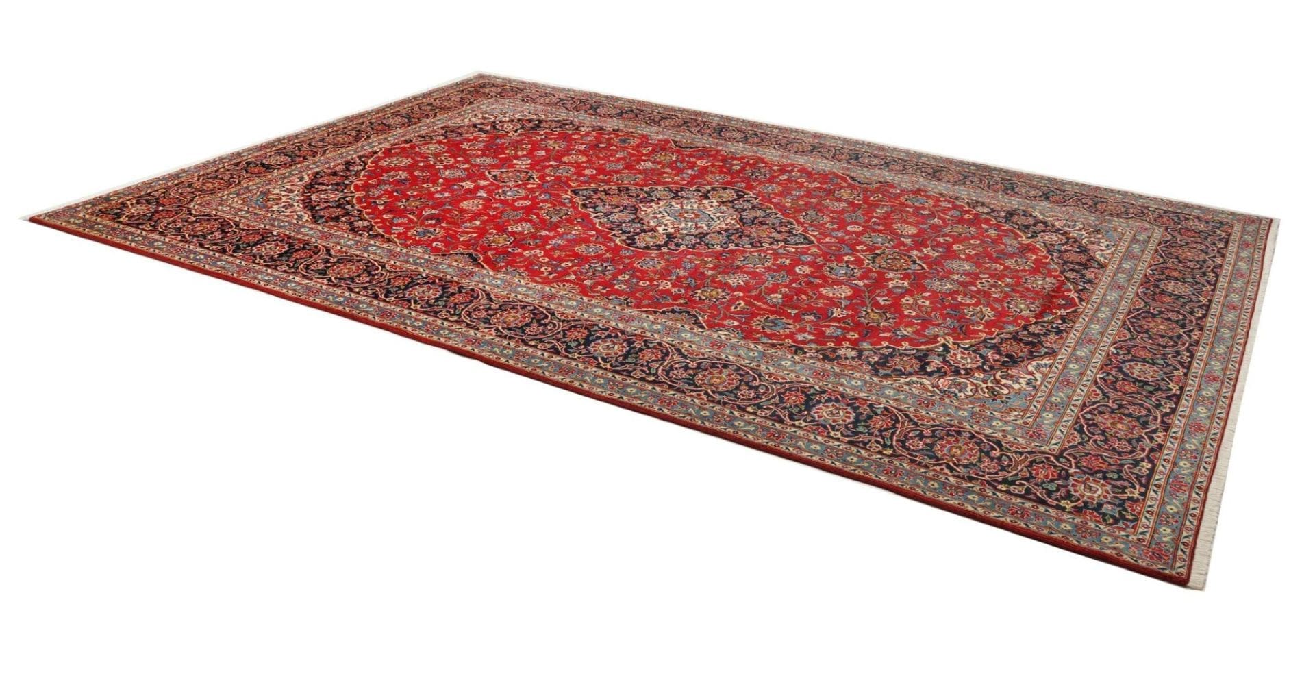 Handgeknüpfter Kashan Perserteppich 275 × 400 cm
