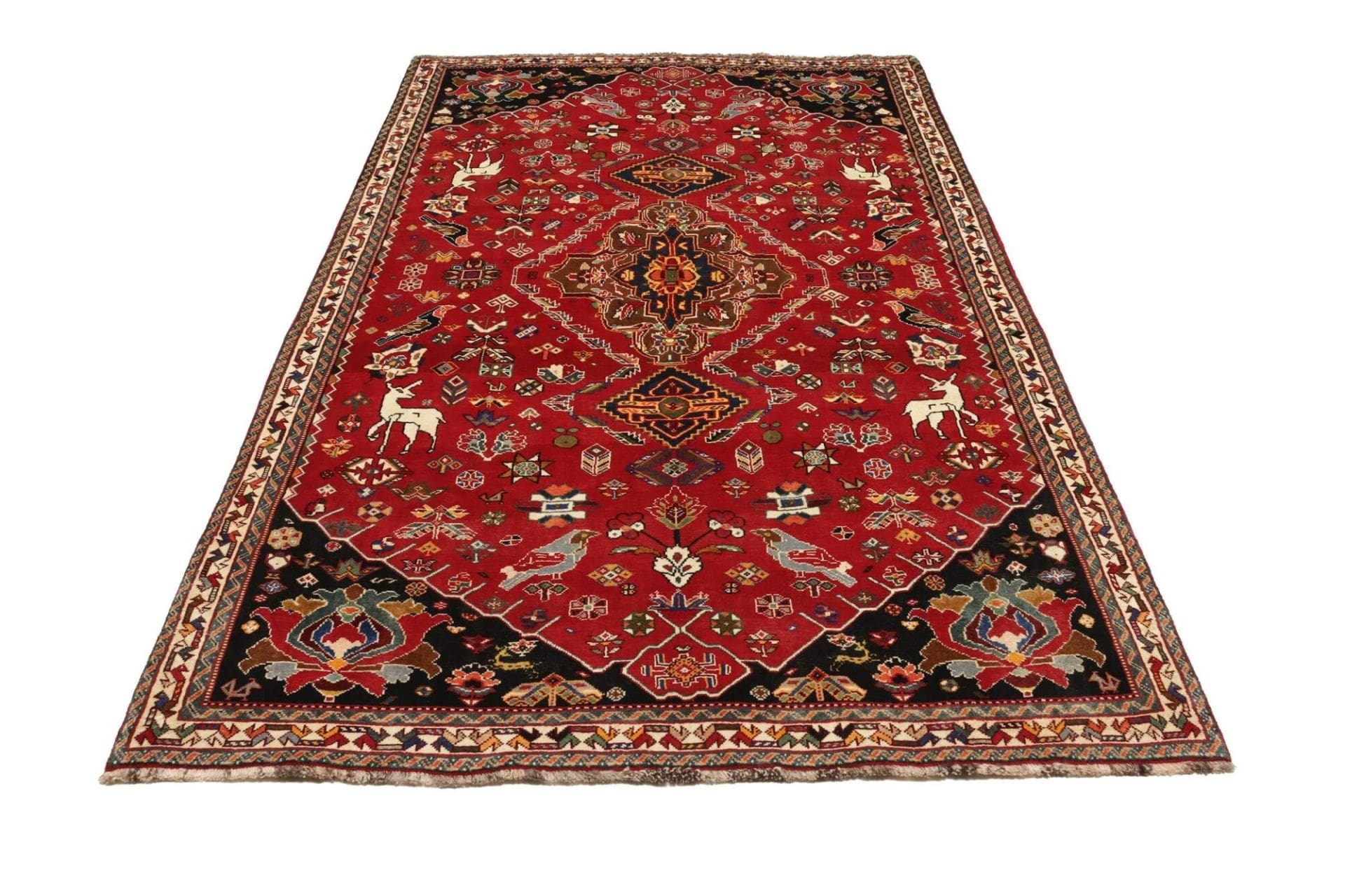 gashghai-teppich-176-x-282-cm-handgeknupft-wolle-perserteppich-3 Qashqai Perserteppich 176 × 282 cm aus Wolle, handgeknüpft