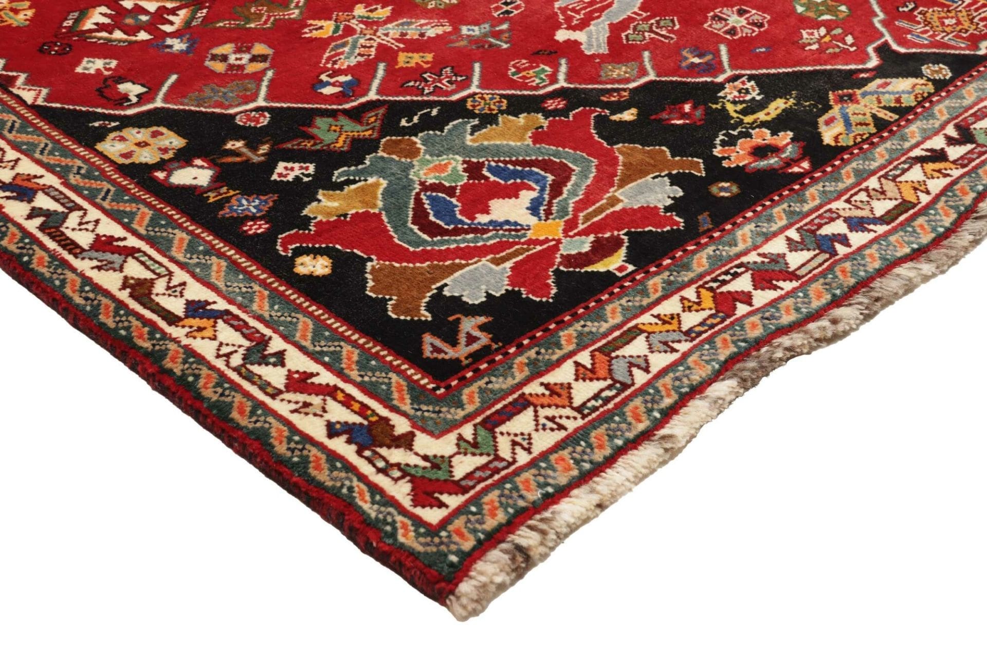 gashghai-teppich-176-x-282-cm-handgeknupft-wolle-perserteppich-4 Qashqai Perserteppich 176 × 282 cm aus Wolle, handgeknüpft