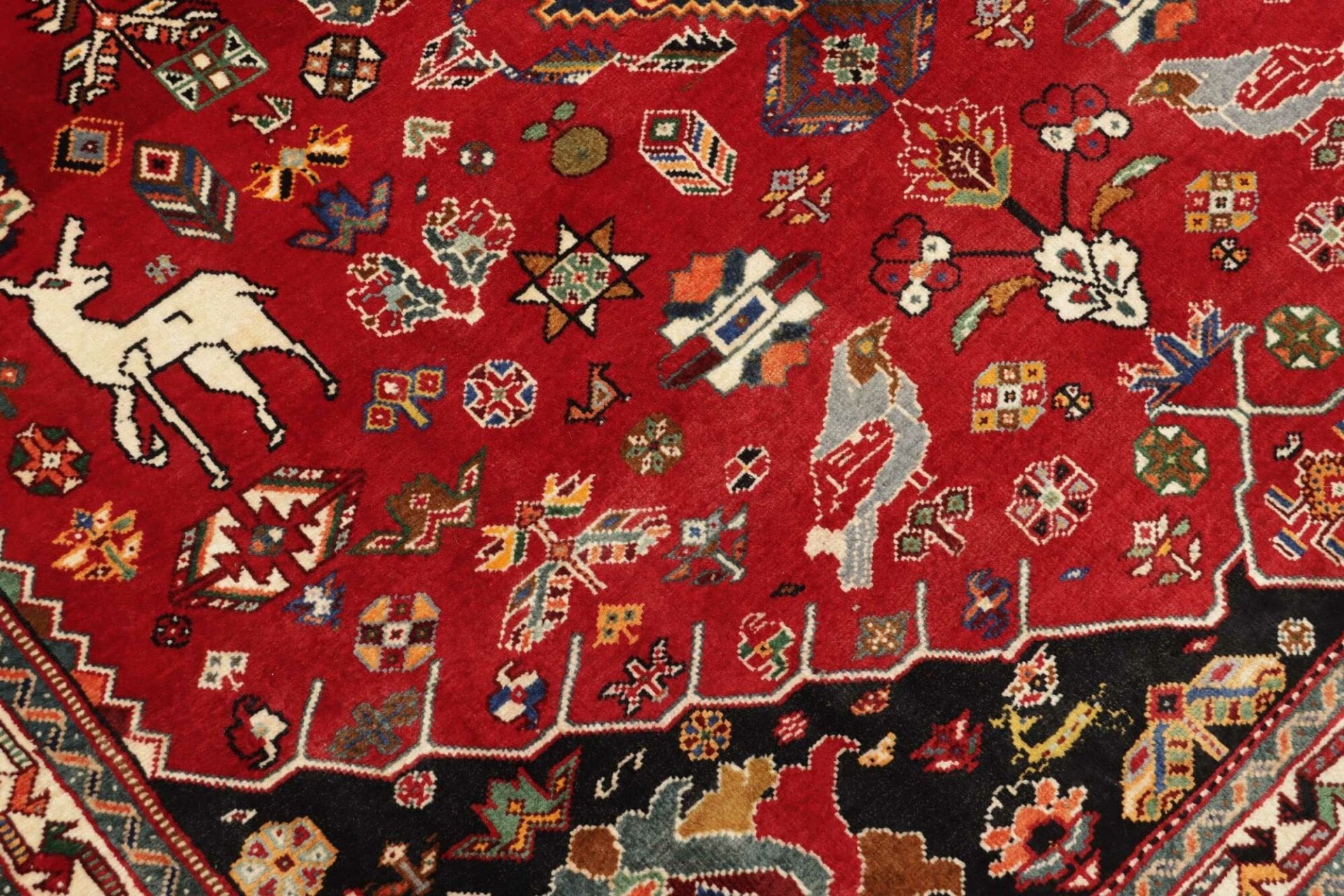gashghai-teppich-176-x-282-cm-handgeknupft-wolle-perserteppich-5 Qashqai Perserteppich 176 × 282 cm aus Wolle, handgeknüpft