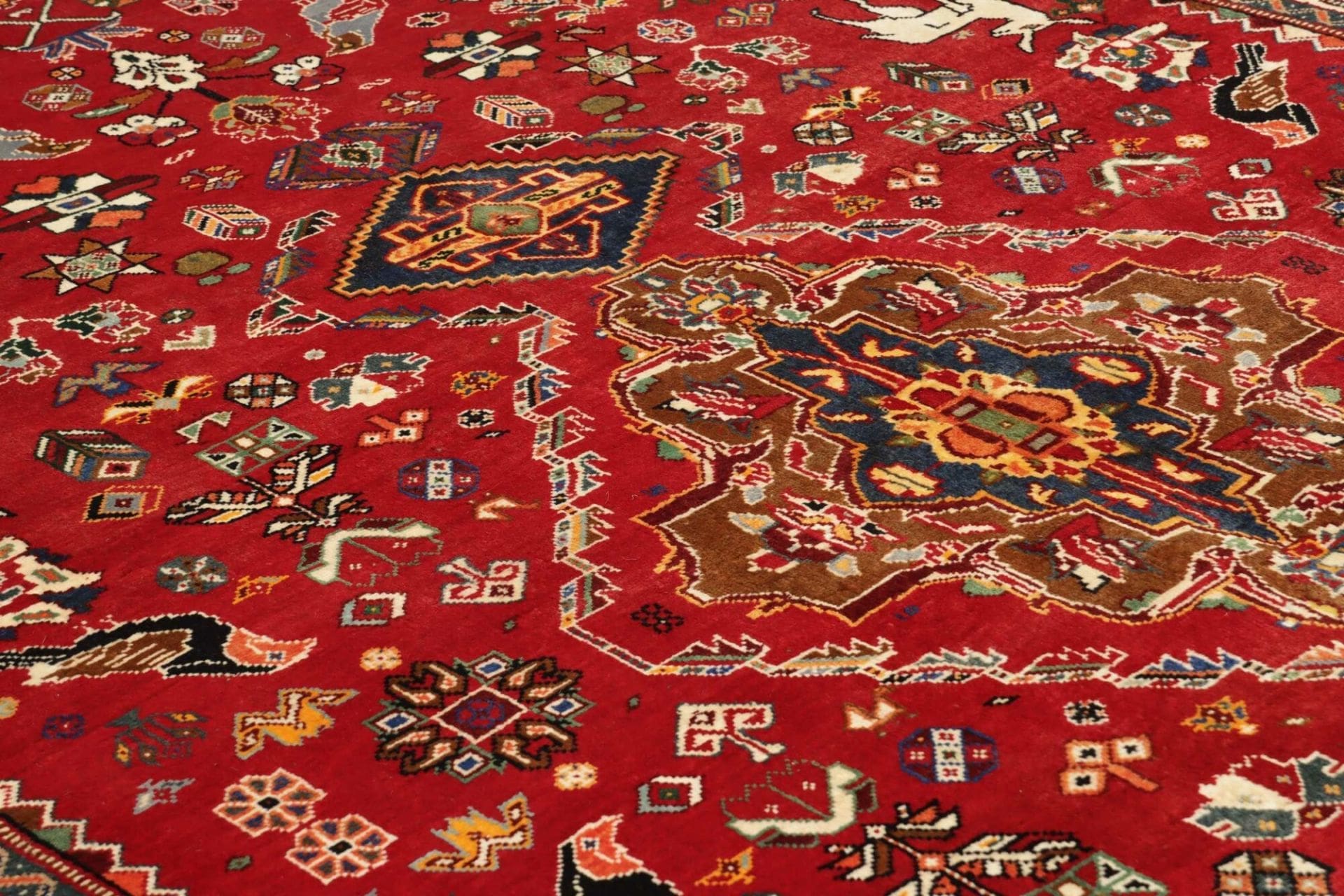 gashghai-teppich-176-x-282-cm-handgeknupft-wolle-perserteppich-6 Qashqai Perserteppich 176 × 282 cm aus Wolle, handgeknüpft