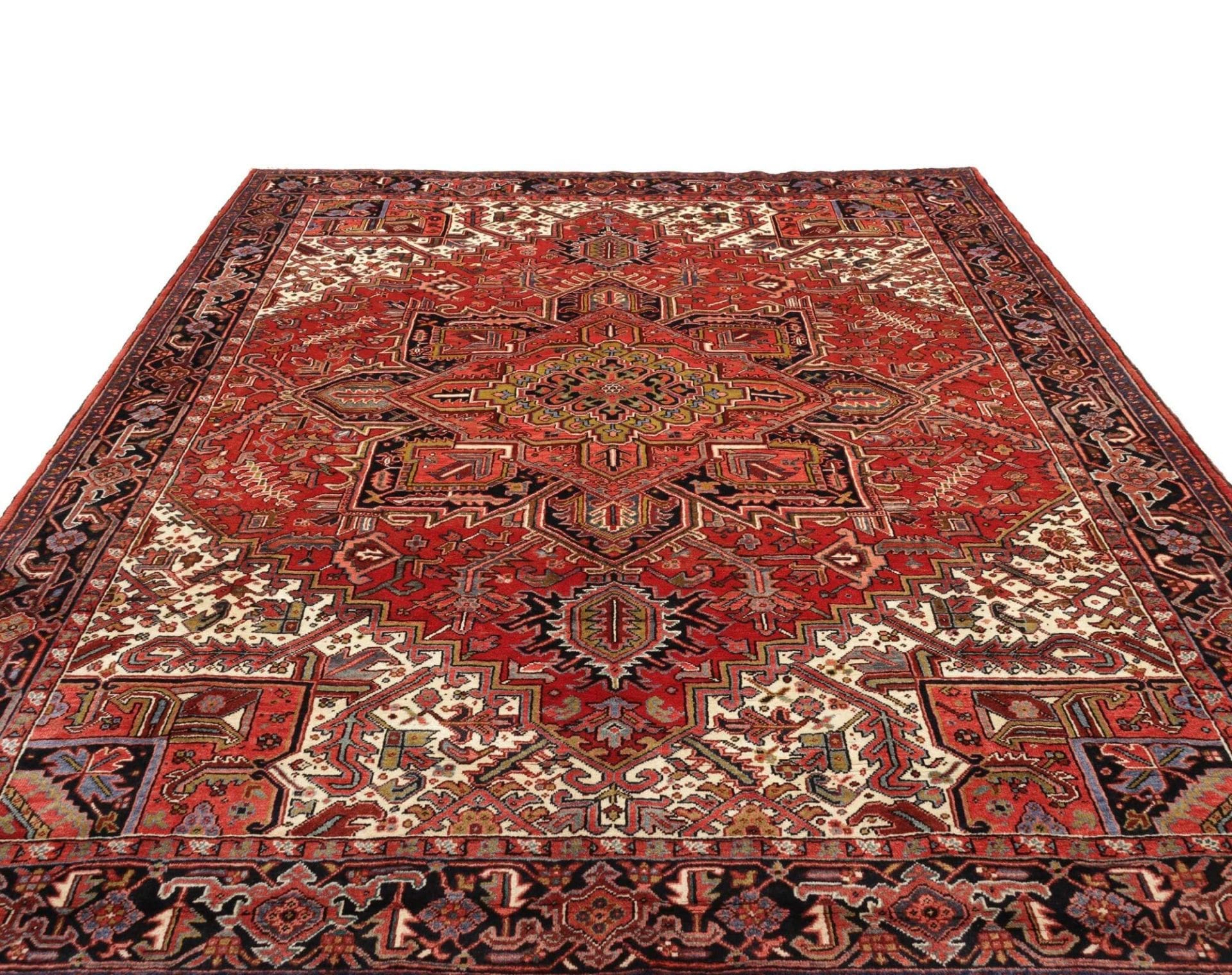 Handgeknüpfter Heriz Perserteppich, 280 × 340 cm, Wolle