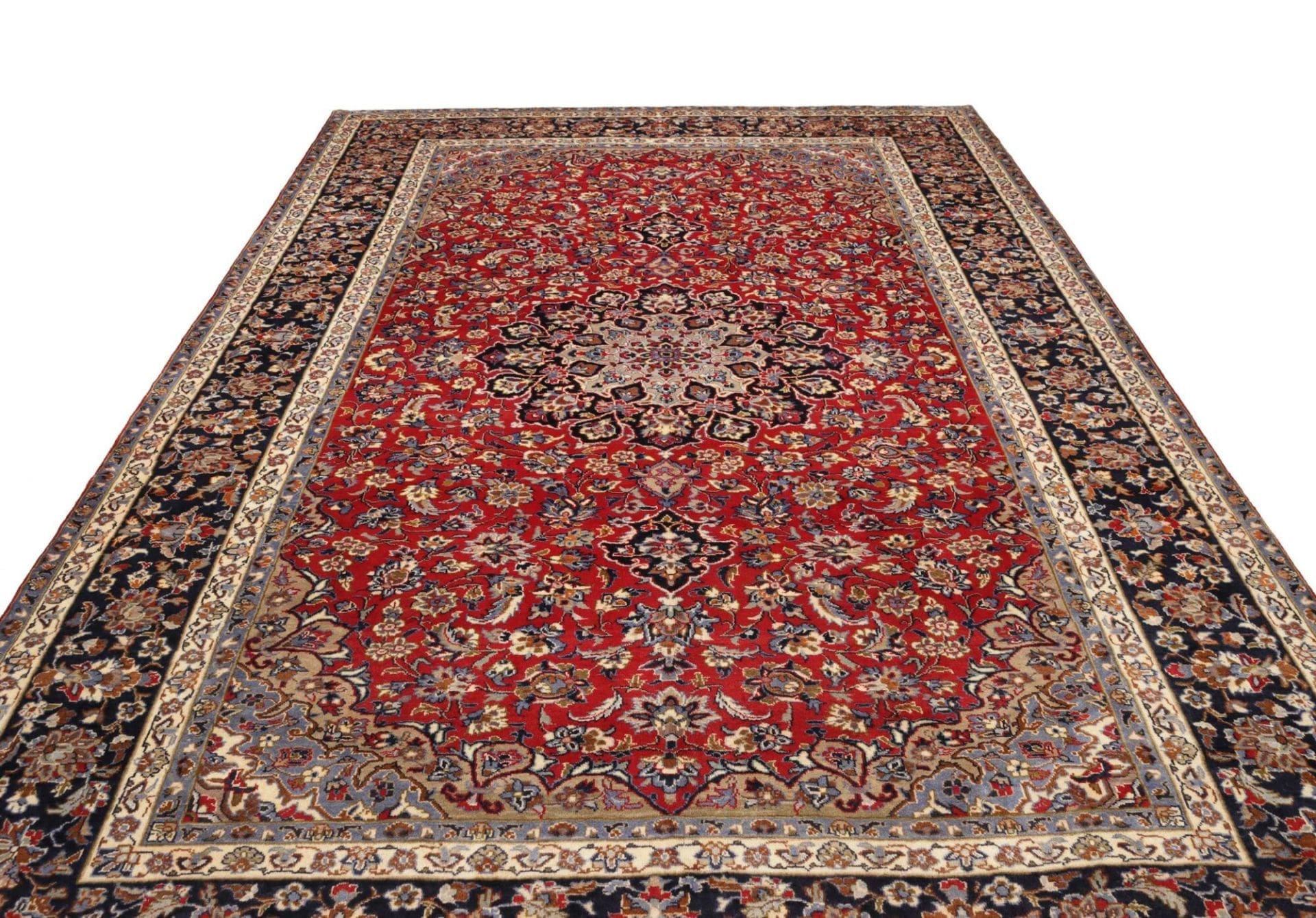 Perserteppich 258 × 390 cm aus Wolle, handgeknüpft