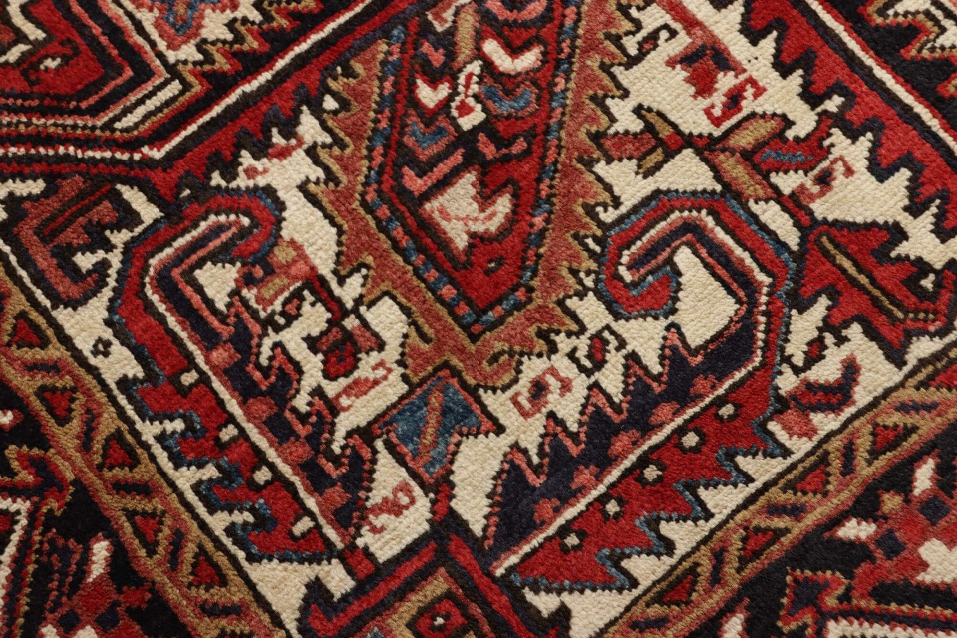 heriz-teppich-223-x-362-cm-geometrisch-schurwolle-handgeknupft-5 Heriz Perserteppich 223 × 362 cm aus Wolle, handgeknüpft