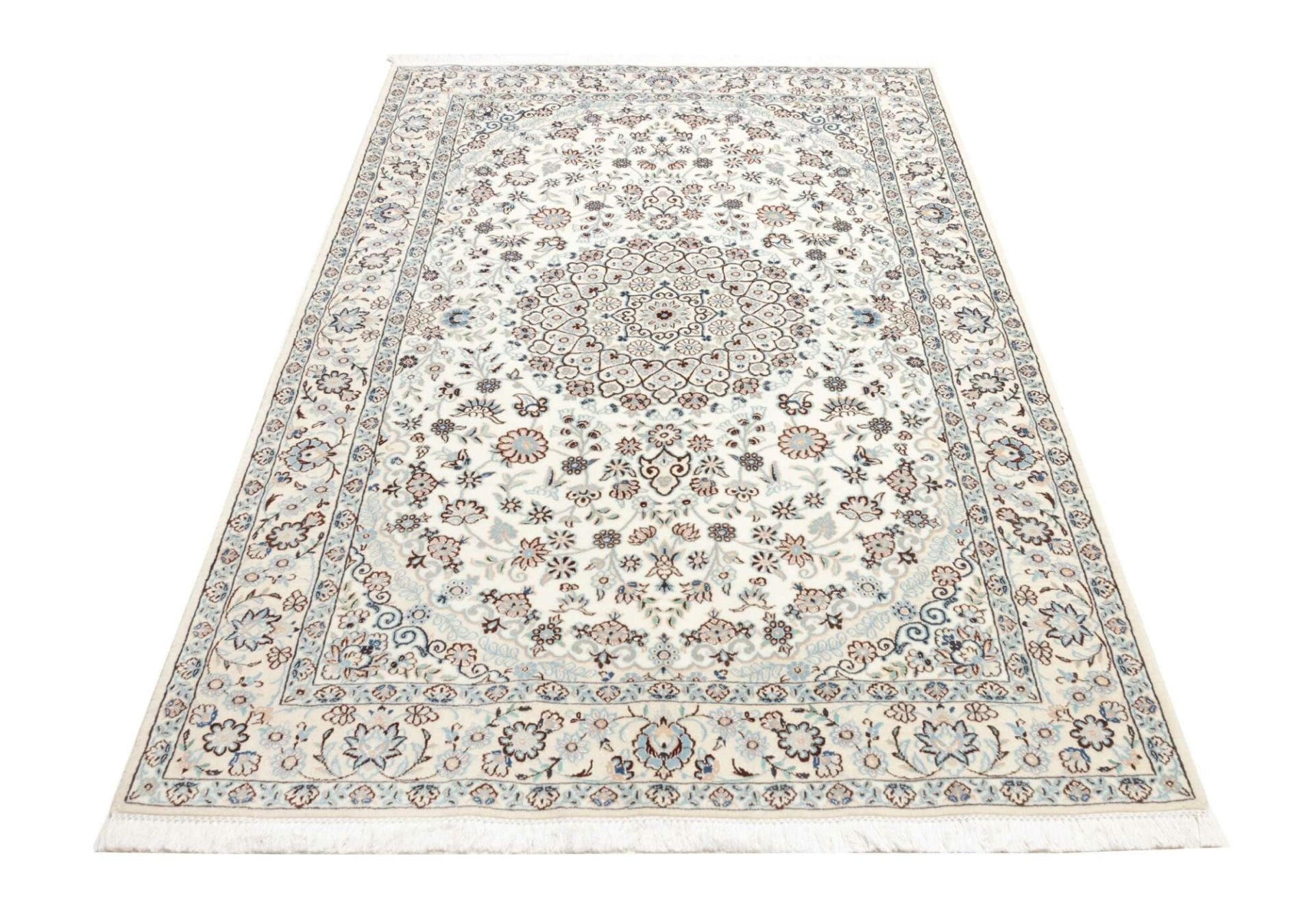 Handgeknüpfter Nain Perserteppich, 136 × 223 cm, Wolle