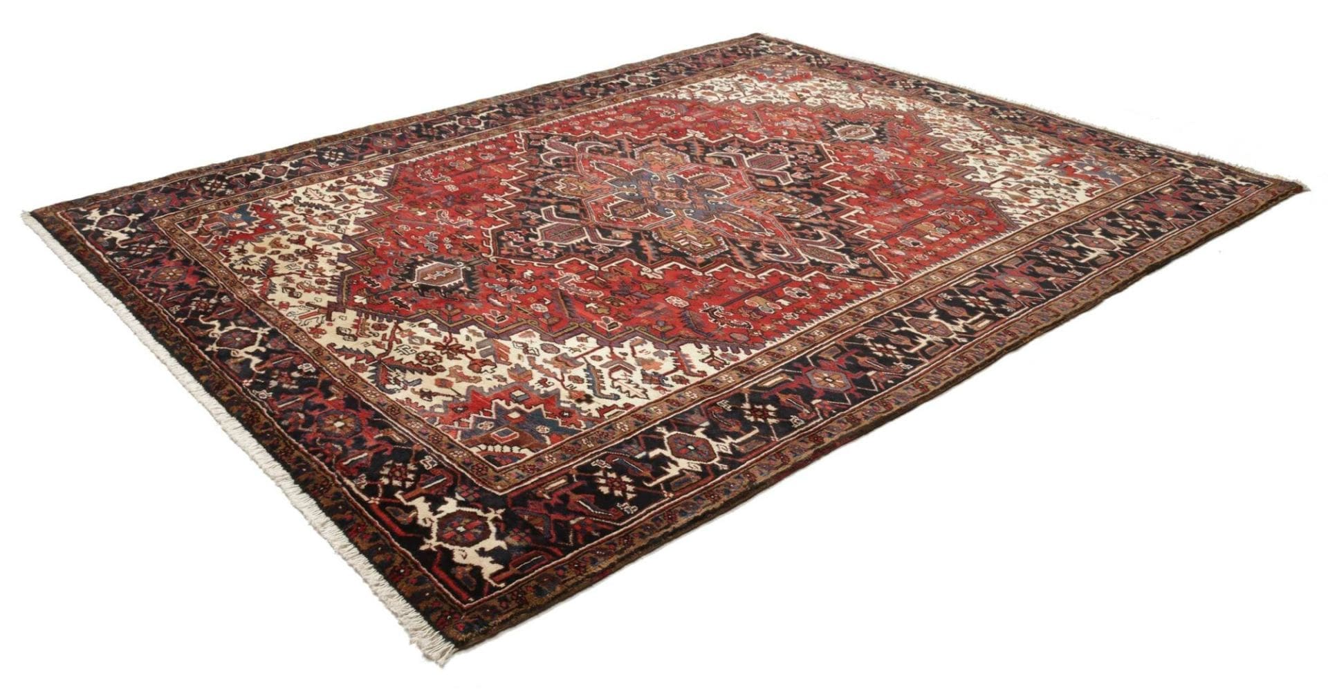 Heriz Perserteppich 247 × 308 cm aus Wolle, handgeknüpft