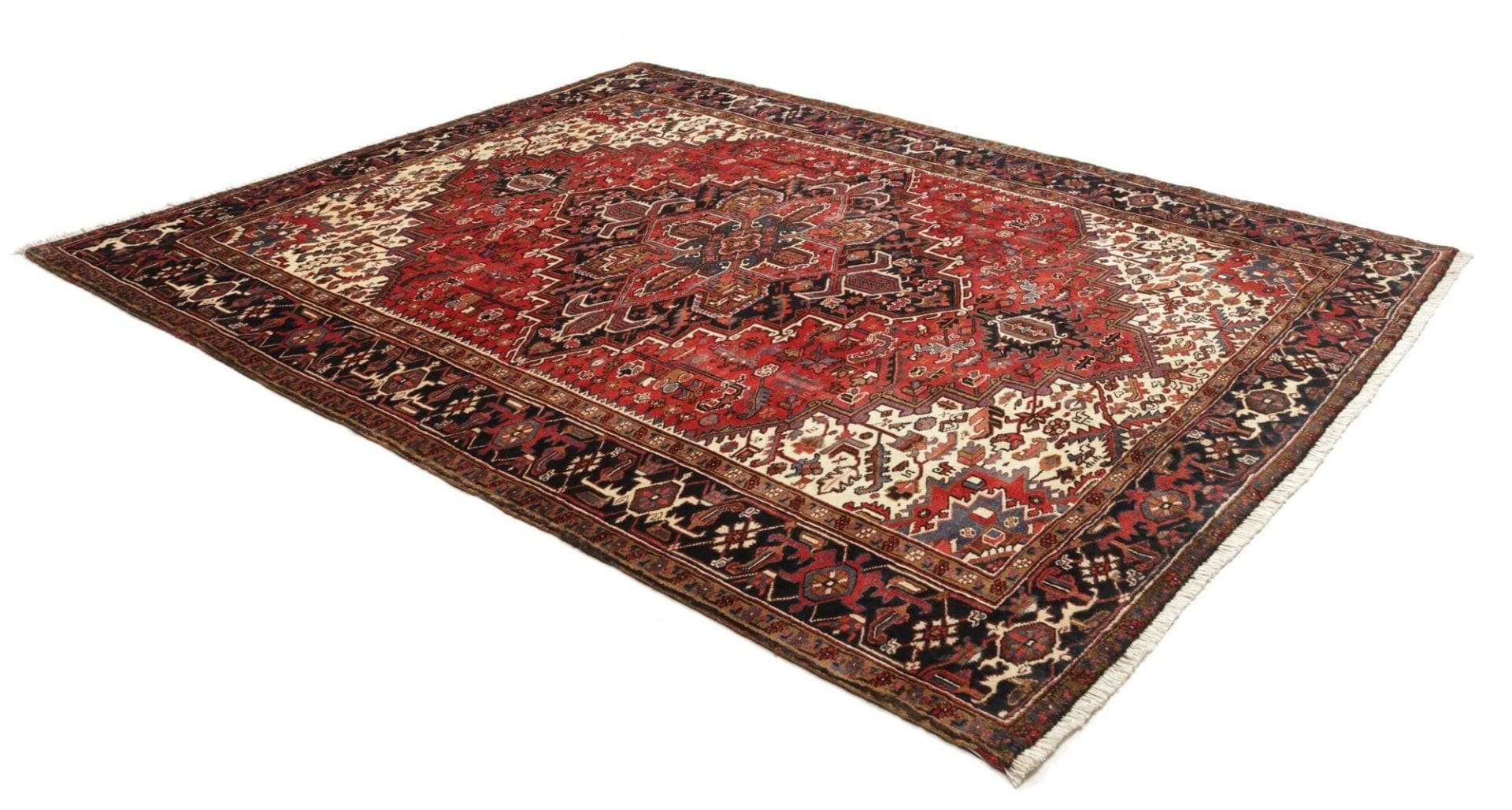 Heriz Perserteppich 247 × 308 cm aus Wolle, handgeknüpft