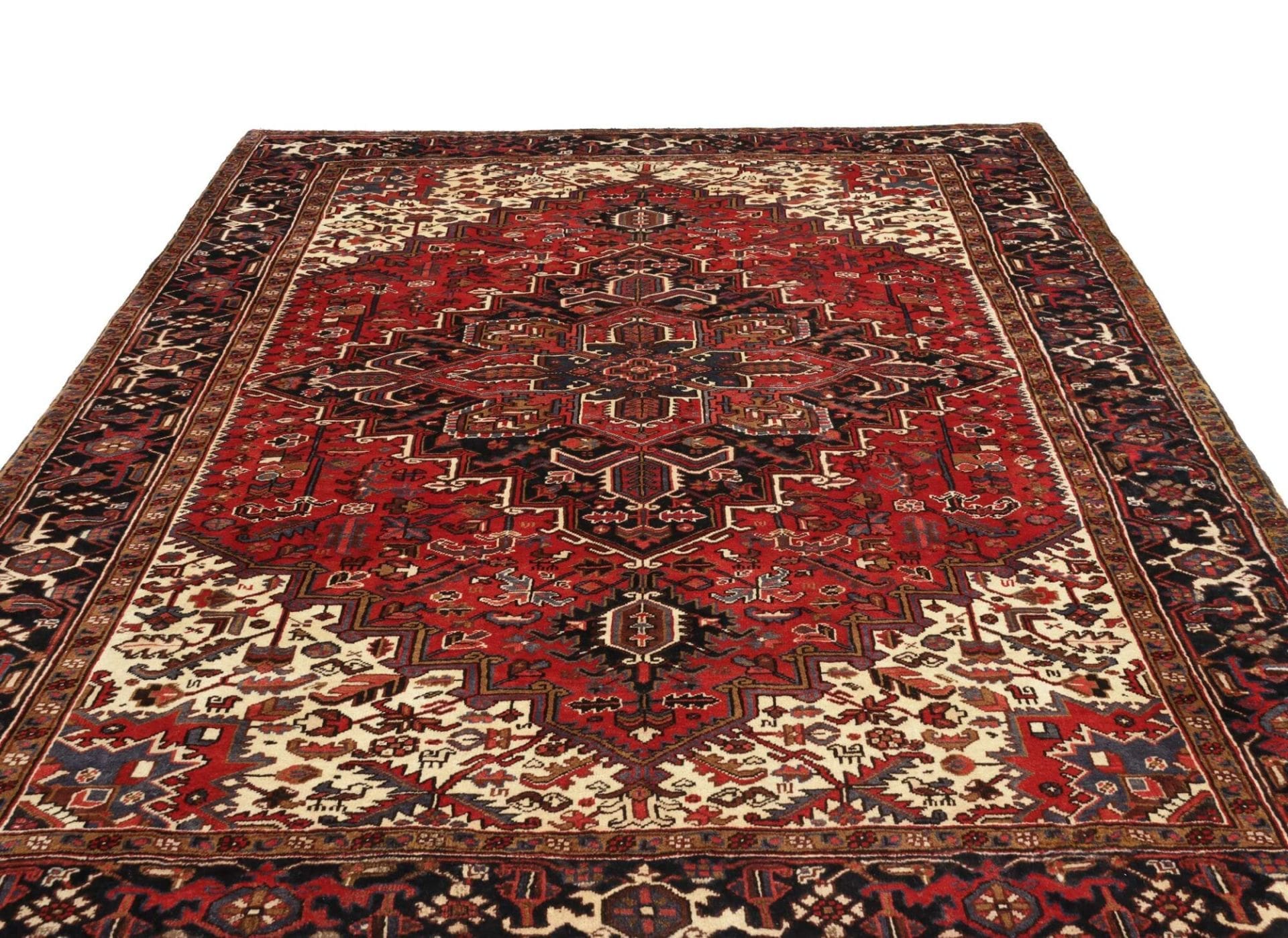 Heriz Perserteppich 247 × 308 cm aus Wolle, handgeknüpft