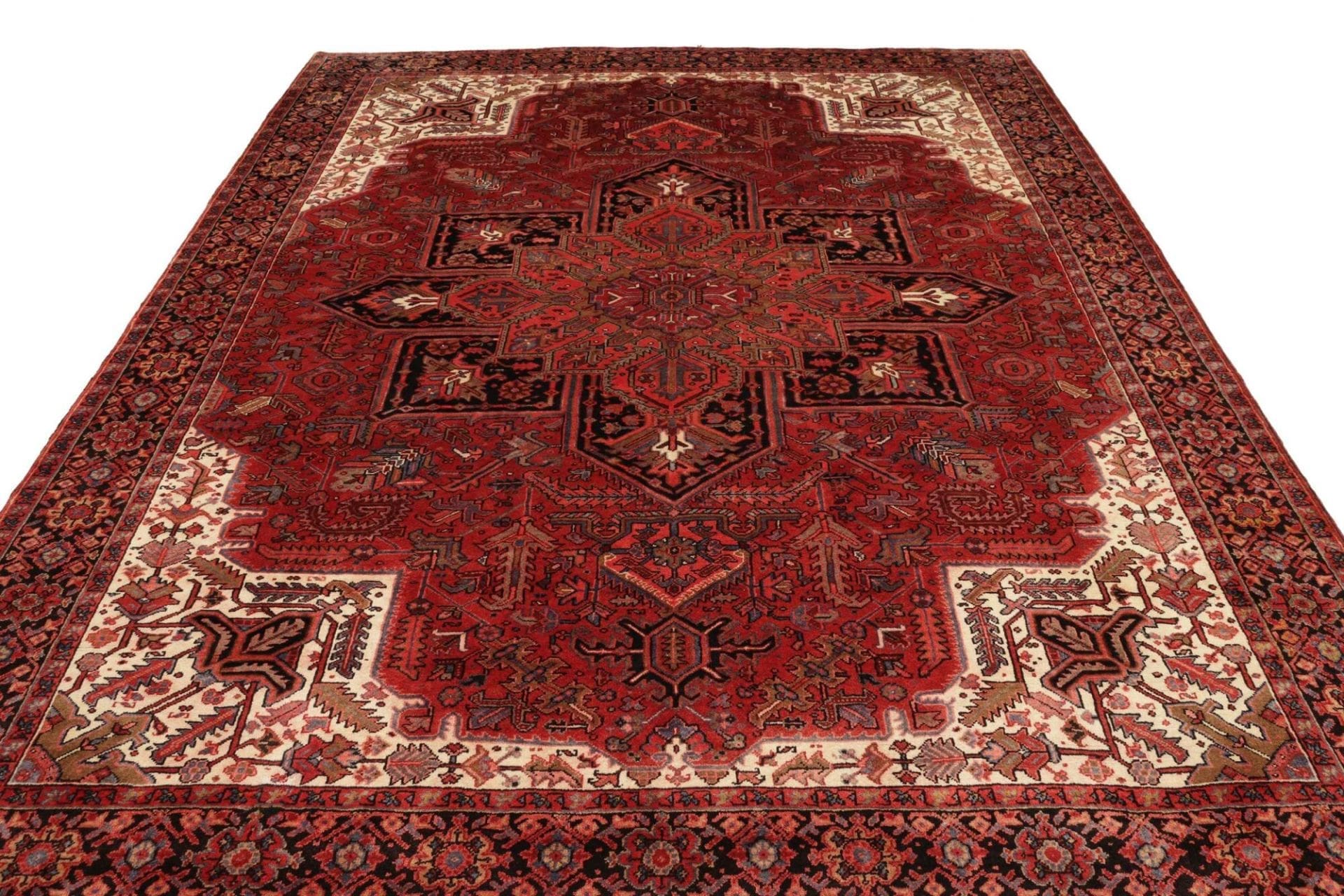 Heriz Perserteppich 259 × 324 cm aus Wolle, handgeknüpft