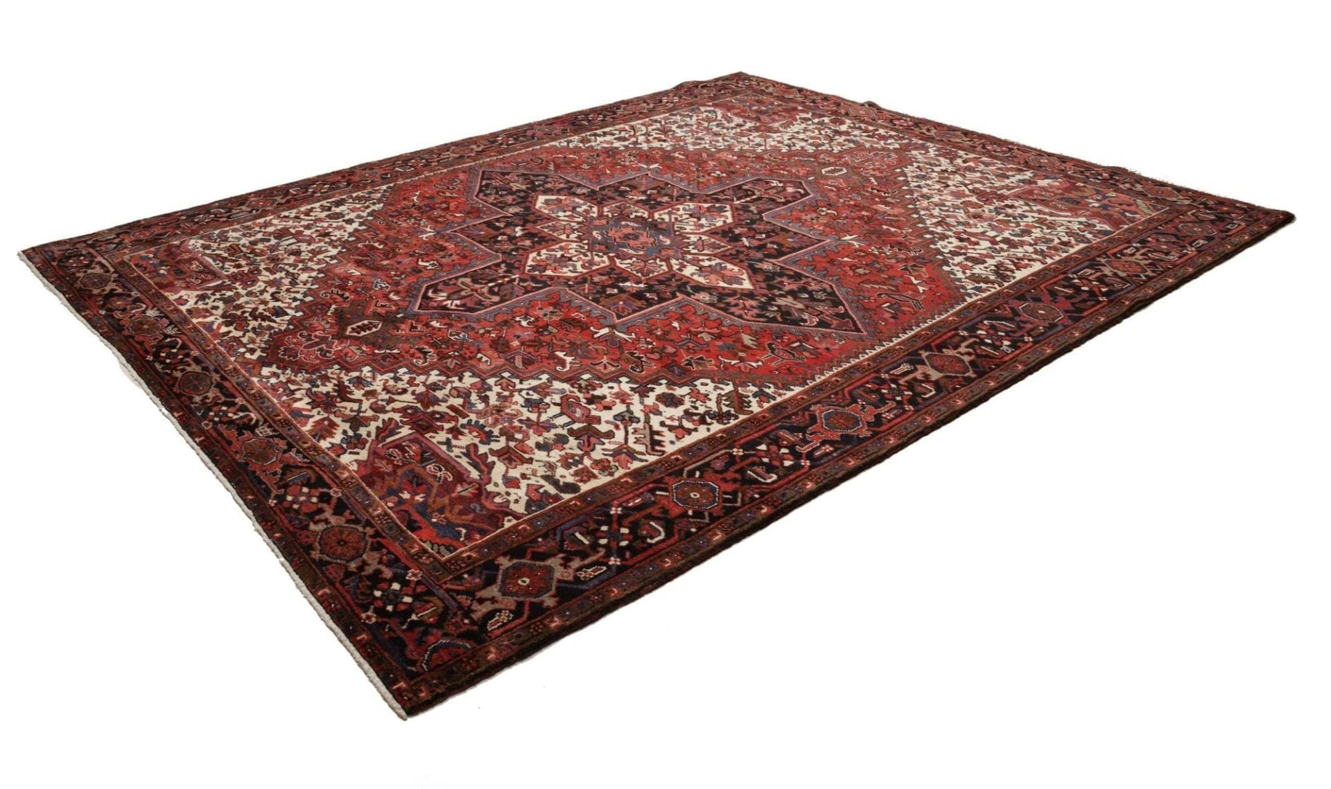 Handgeknüpfter Heriz Perserteppich, 283 × 342 cm, Wolle