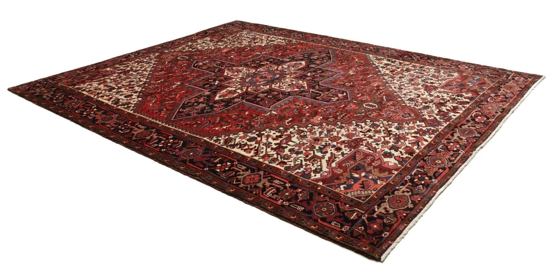 Handgeknüpfter Heriz Perserteppich, 283 × 342 cm, Wolle