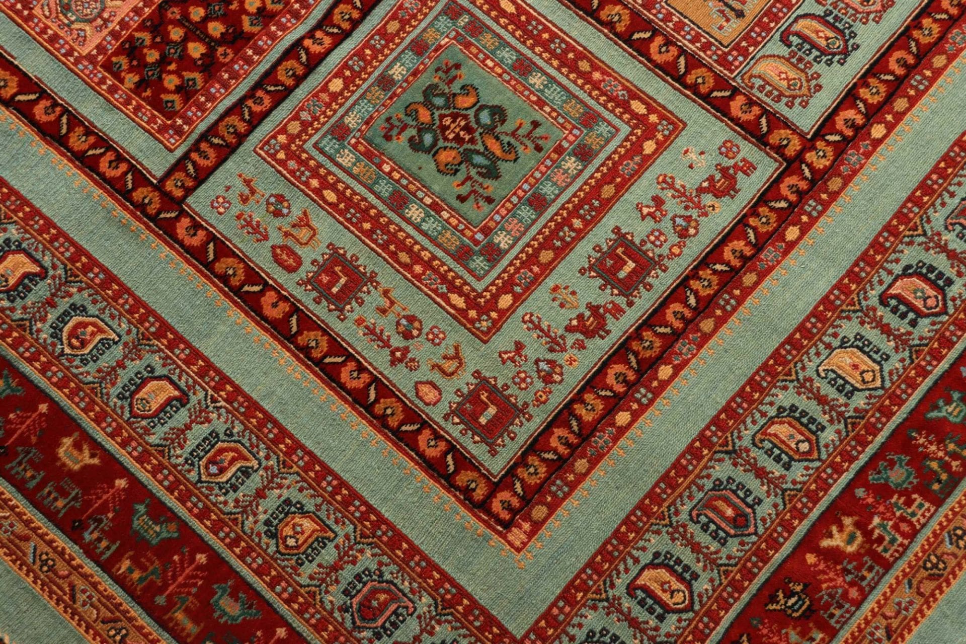 Nain Perserteppich 213 × 274 cm aus Wolle, handgeknüpft