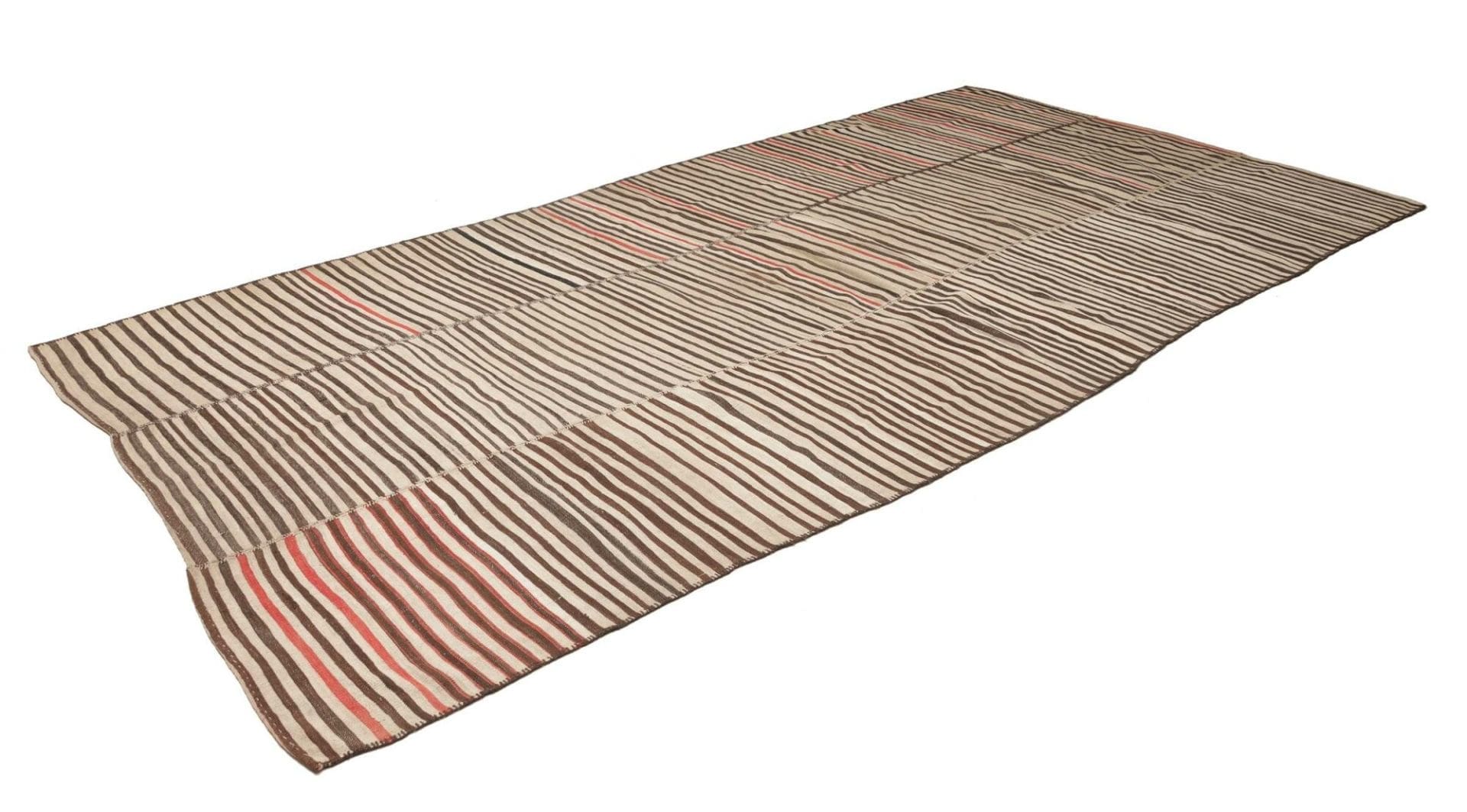 kelim-mazandra-210-x-390-cm-handgewebt-rustikales-flair-1 Kelim Perserteppich 210 × 390 cm aus Wolle, handgewebt