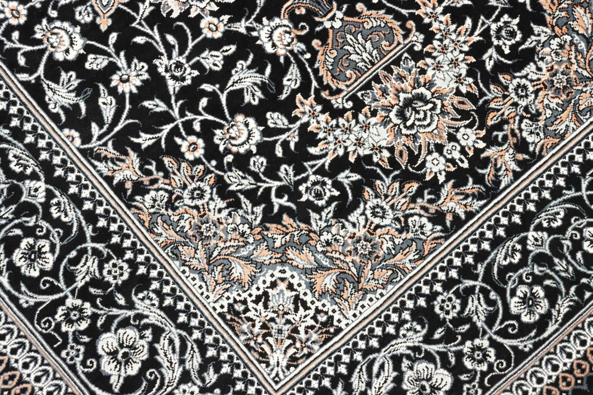 Ghom Perserteppich 83 × 121 cm aus Seide, handgeknüpft
