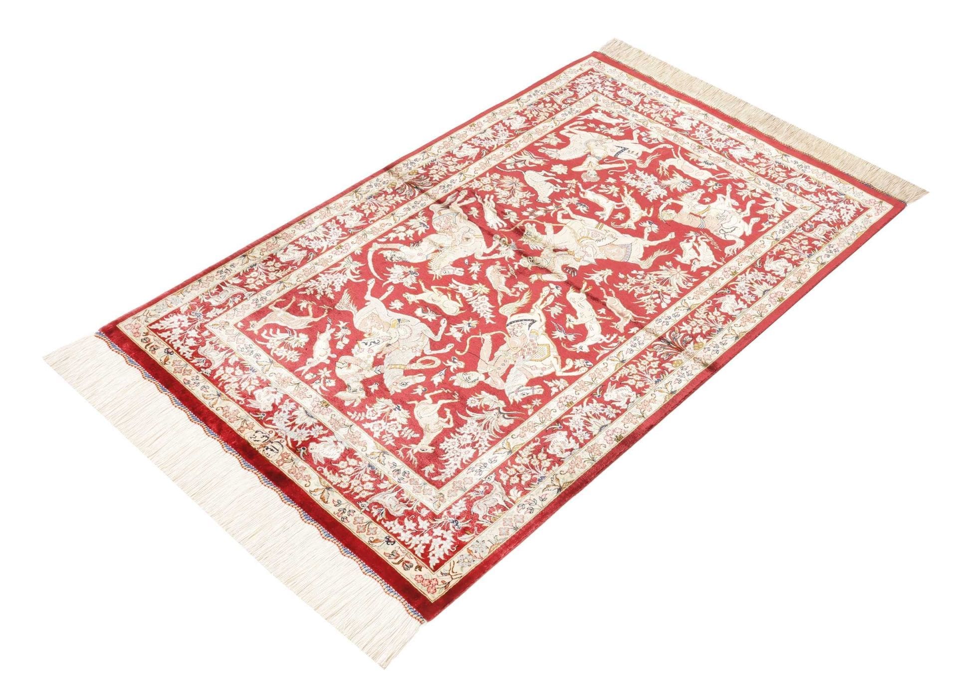 Handgeknüpfter Ghom Perserteppich 83 × 124 cm