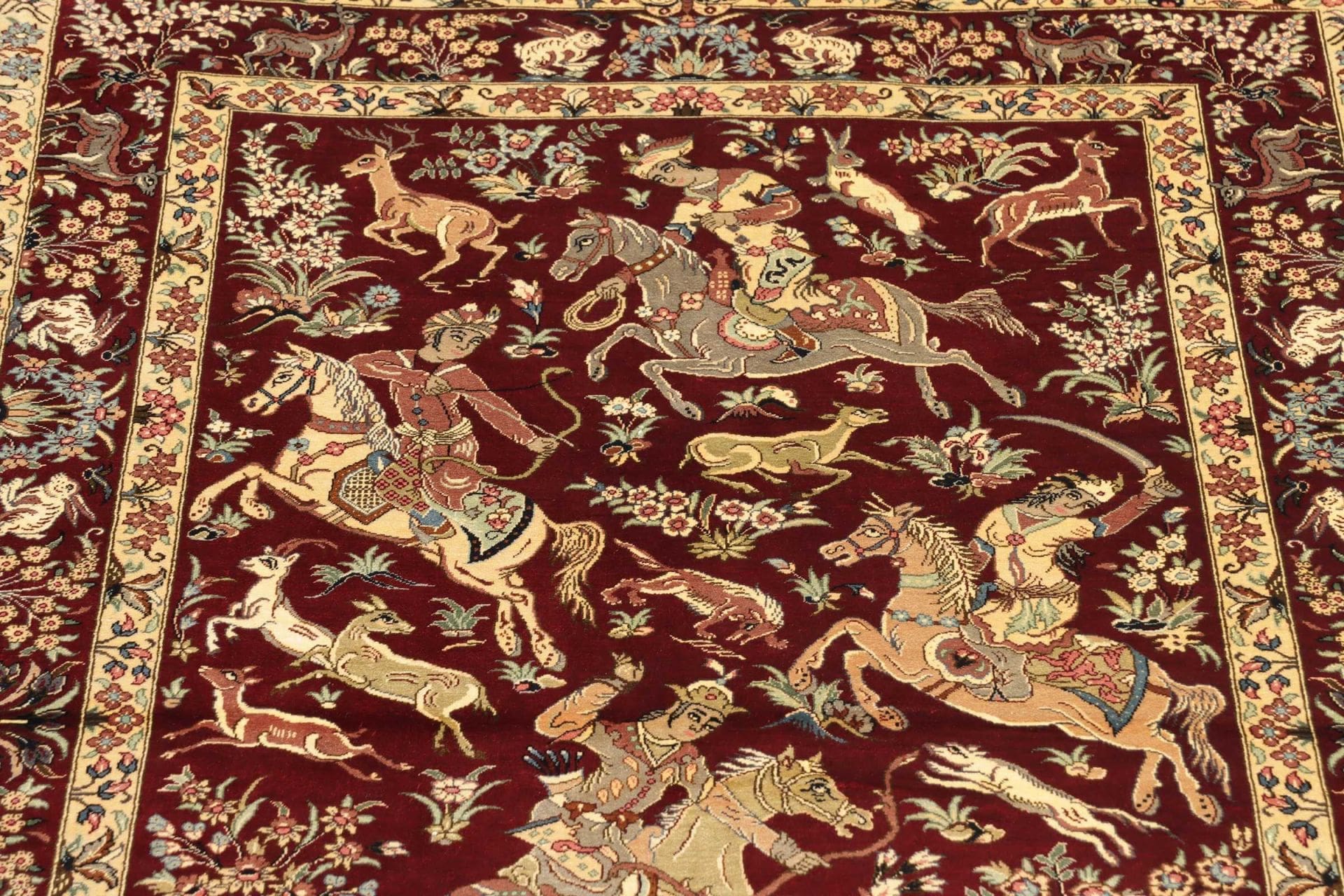 Handgeknüpfter Ghom Perserteppich 83 × 124 cm
