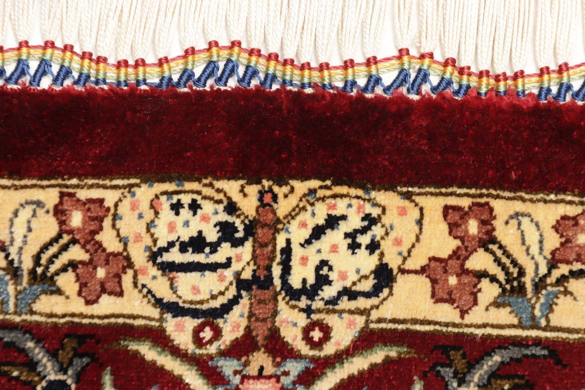 Handgeknüpfter Ghom Perserteppich 83 × 124 cm