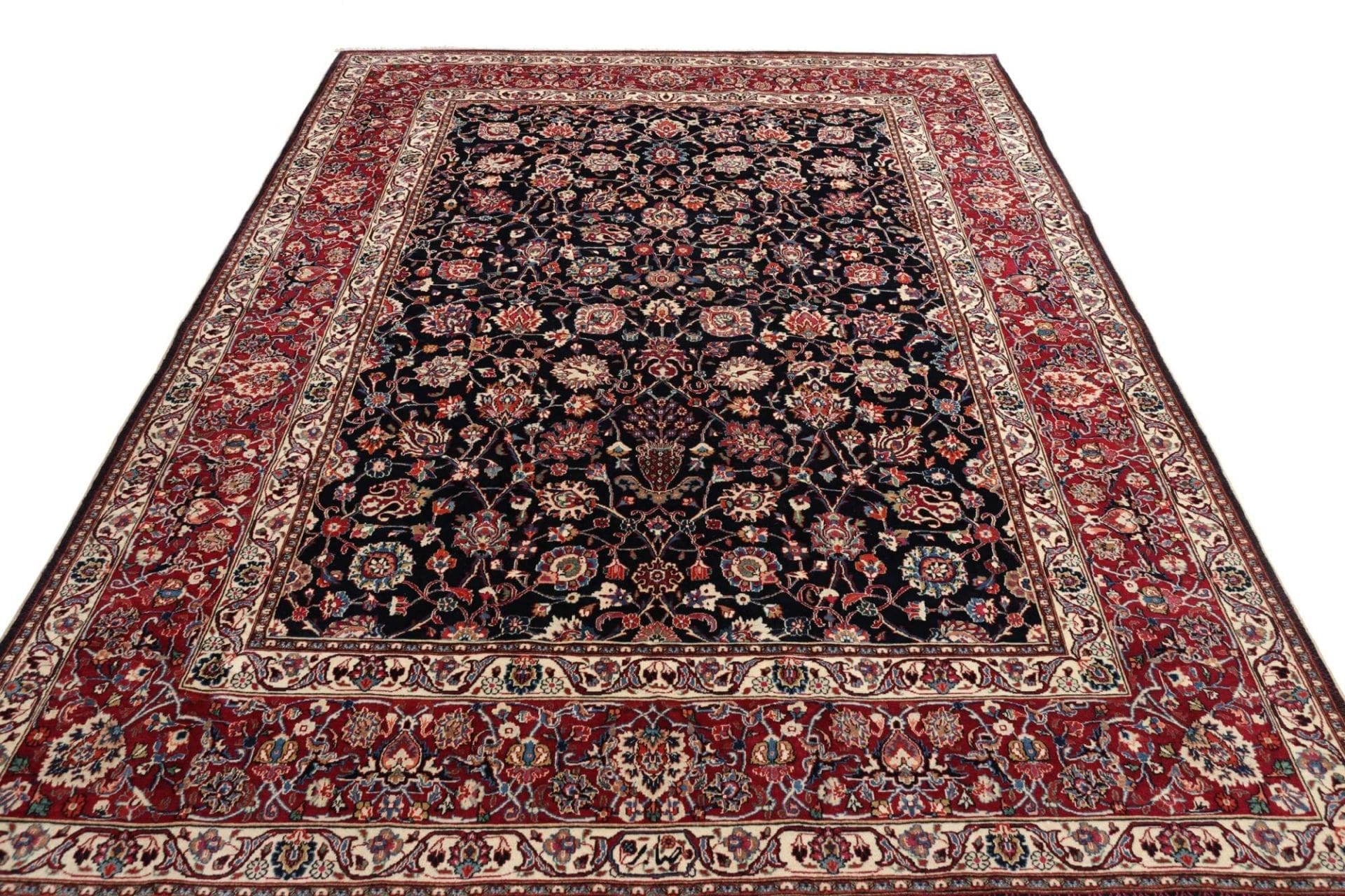 Mashhad Perserteppich aus Iran, 203 × 273 cm