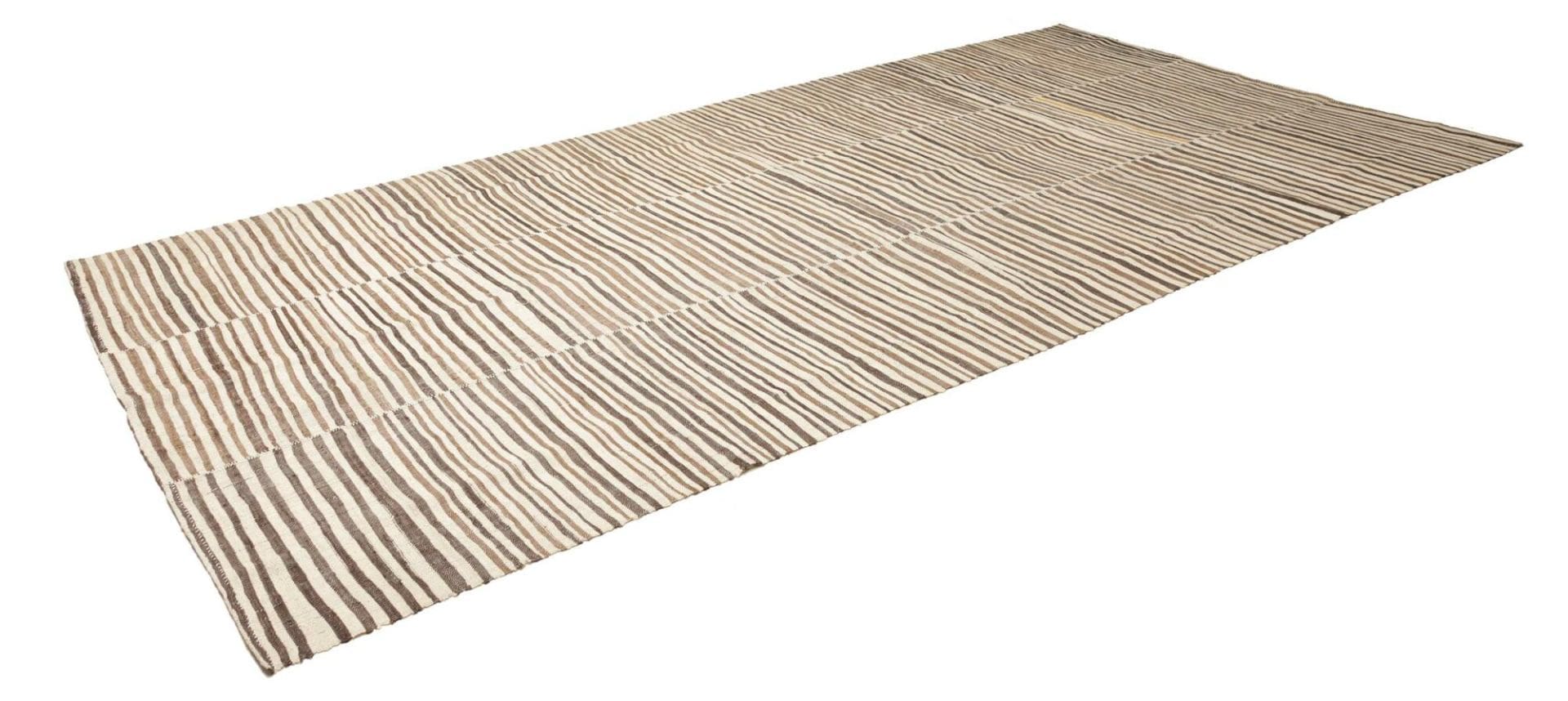 Handgewebter Kelim Perserteppich, 209 × 395 cm, Wolle