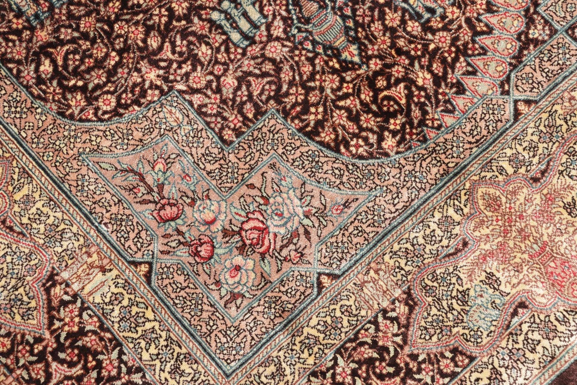 Ghom Perserteppich aus Iran, 83 × 122 cm