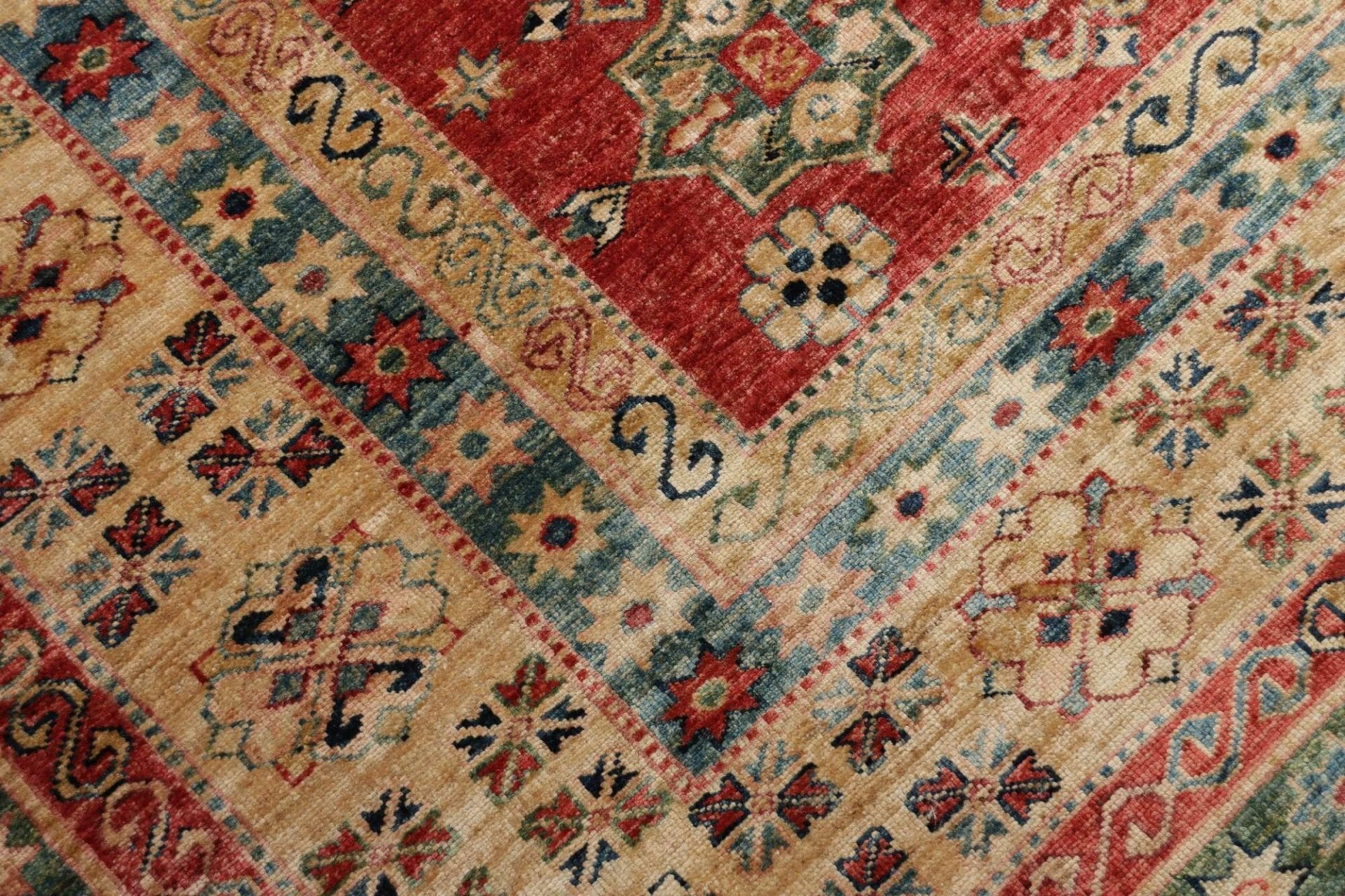 Kazak Orientteppich 281 × 374 cm aus Wolle, handgeknüpft