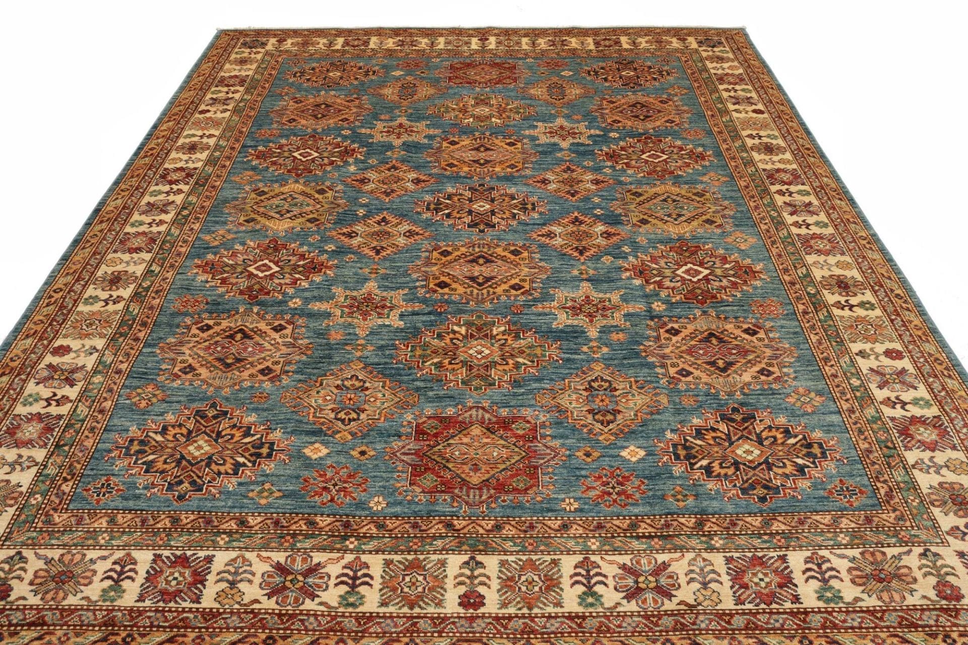 Handgeknüpfter Kazak Orientteppich, 249 × 303 cm, Wolle