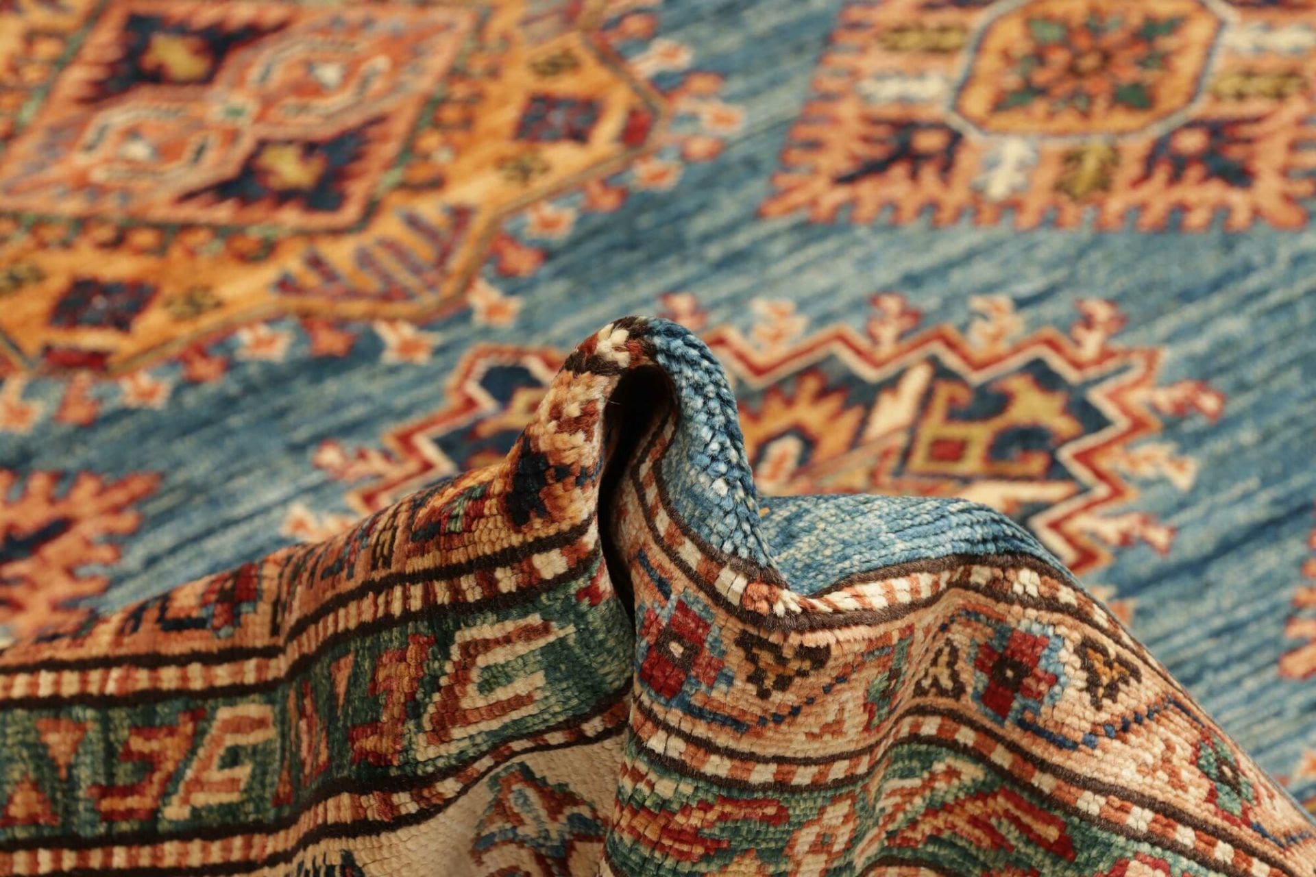 Handgeknüpfter Kazak Orientteppich, 249 × 303 cm, Wolle