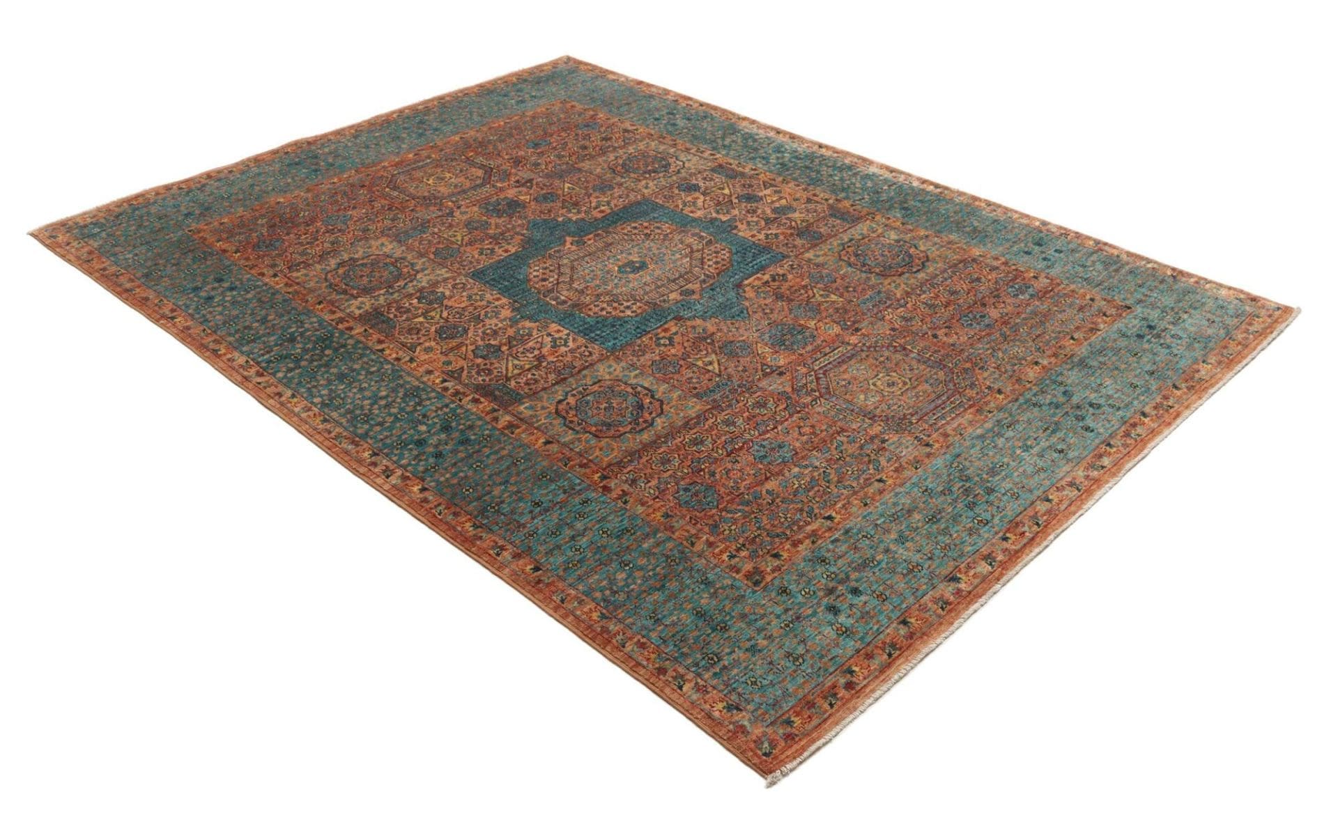 Mamluk Orientteppich 178 × 237 cm aus Wolle, handgeknüpft