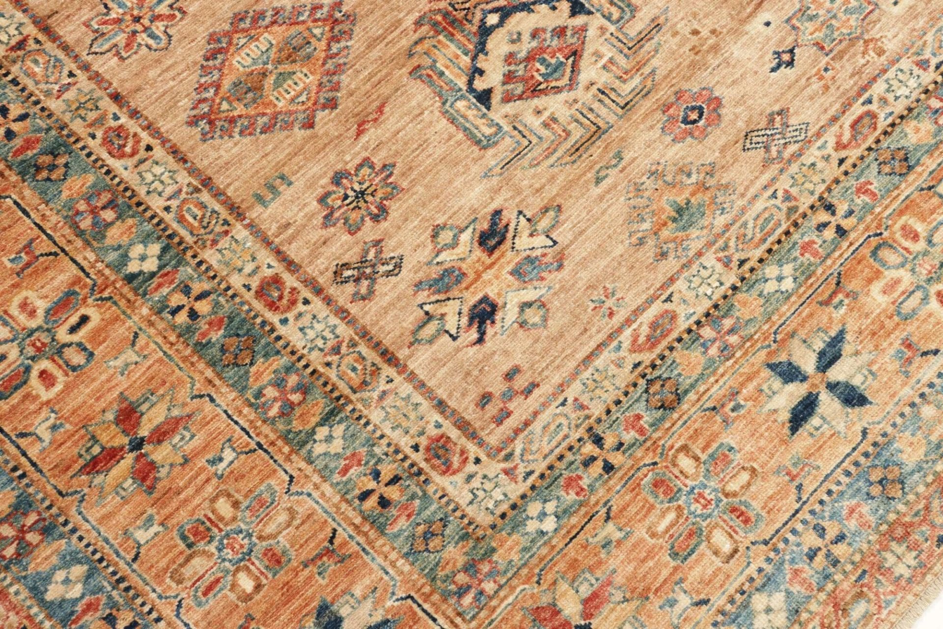Kazak Orientteppich 249 × 299 cm aus Wolle, handgeknüpft