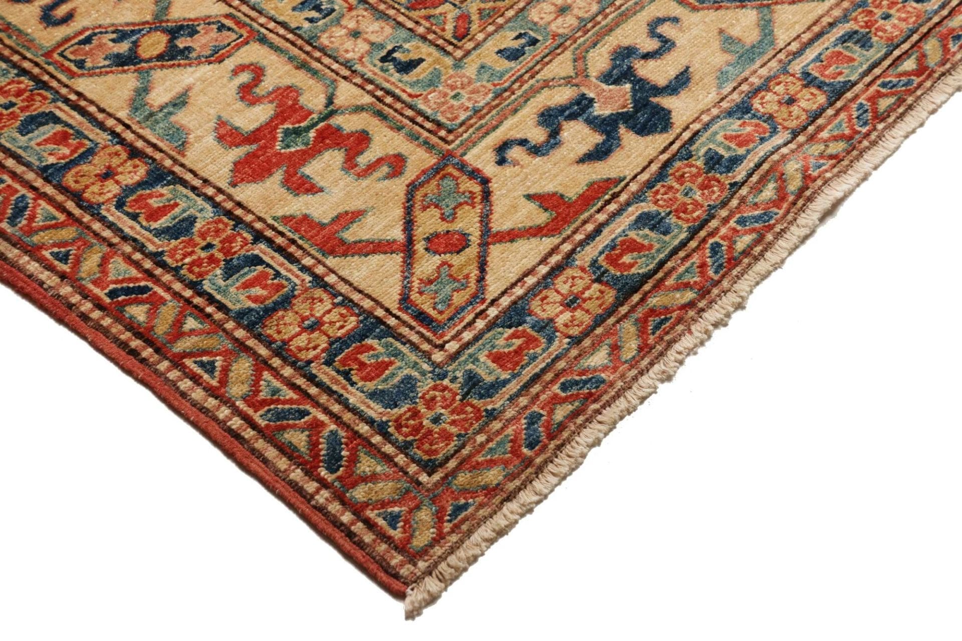 kazak-orientteppich-246-x-308-cm-geometrisch-handgeknupft-4 Handgeknüpfter Kazak Orientteppich, 246 × 308 cm, Wolle