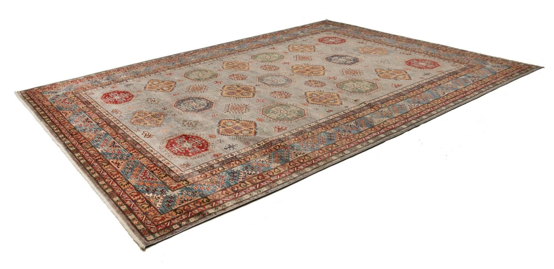 kazak-teppich-280-x-374-cm-handgeknupft-schurwolle-orientteppich-1 Handgeknüpfter Kazak Orientteppich 280 × 374 cm