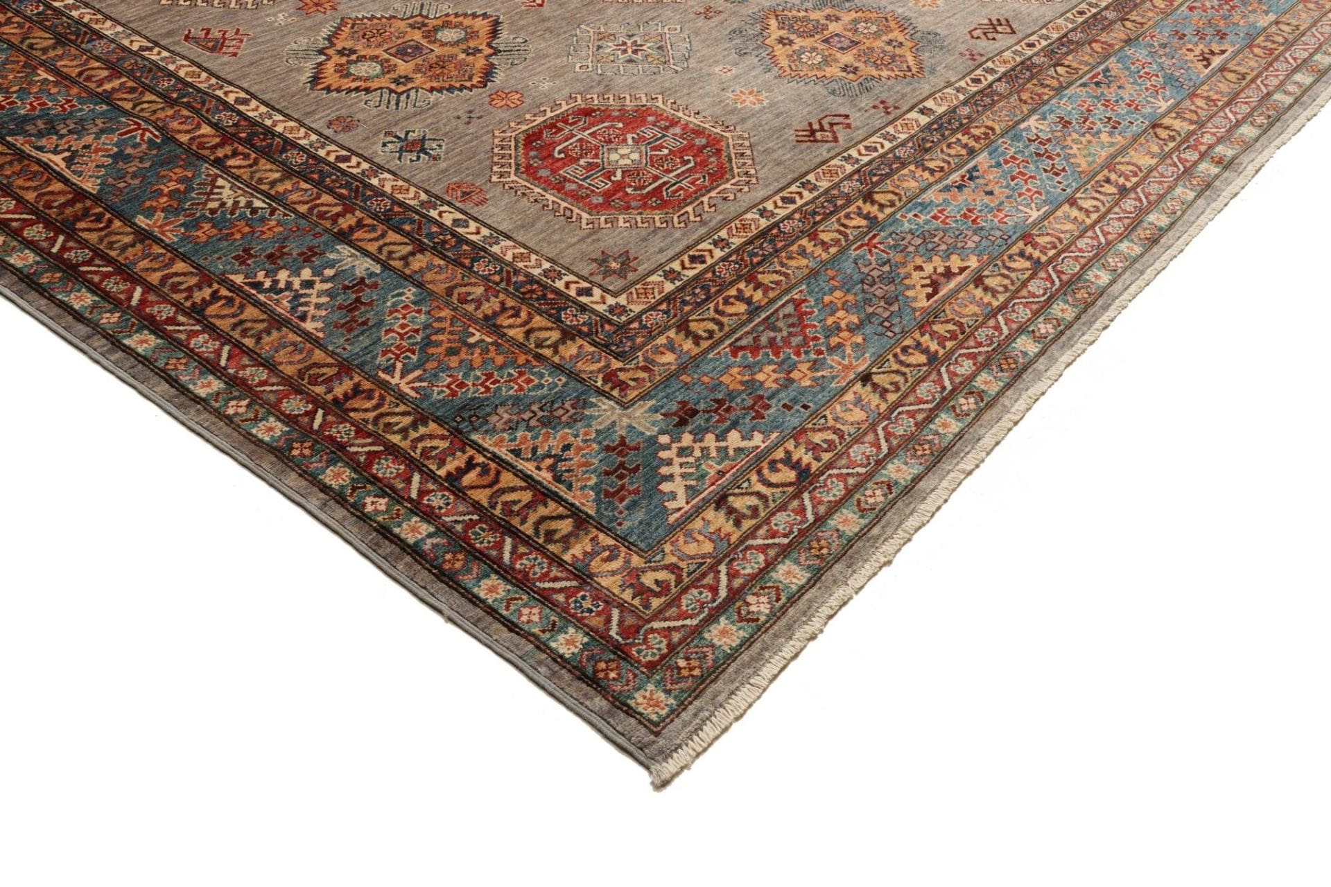 kazak-teppich-280-x-374-cm-handgeknupft-schurwolle-orientteppich-4 Handgeknüpfter Kazak Orientteppich 280 × 374 cm