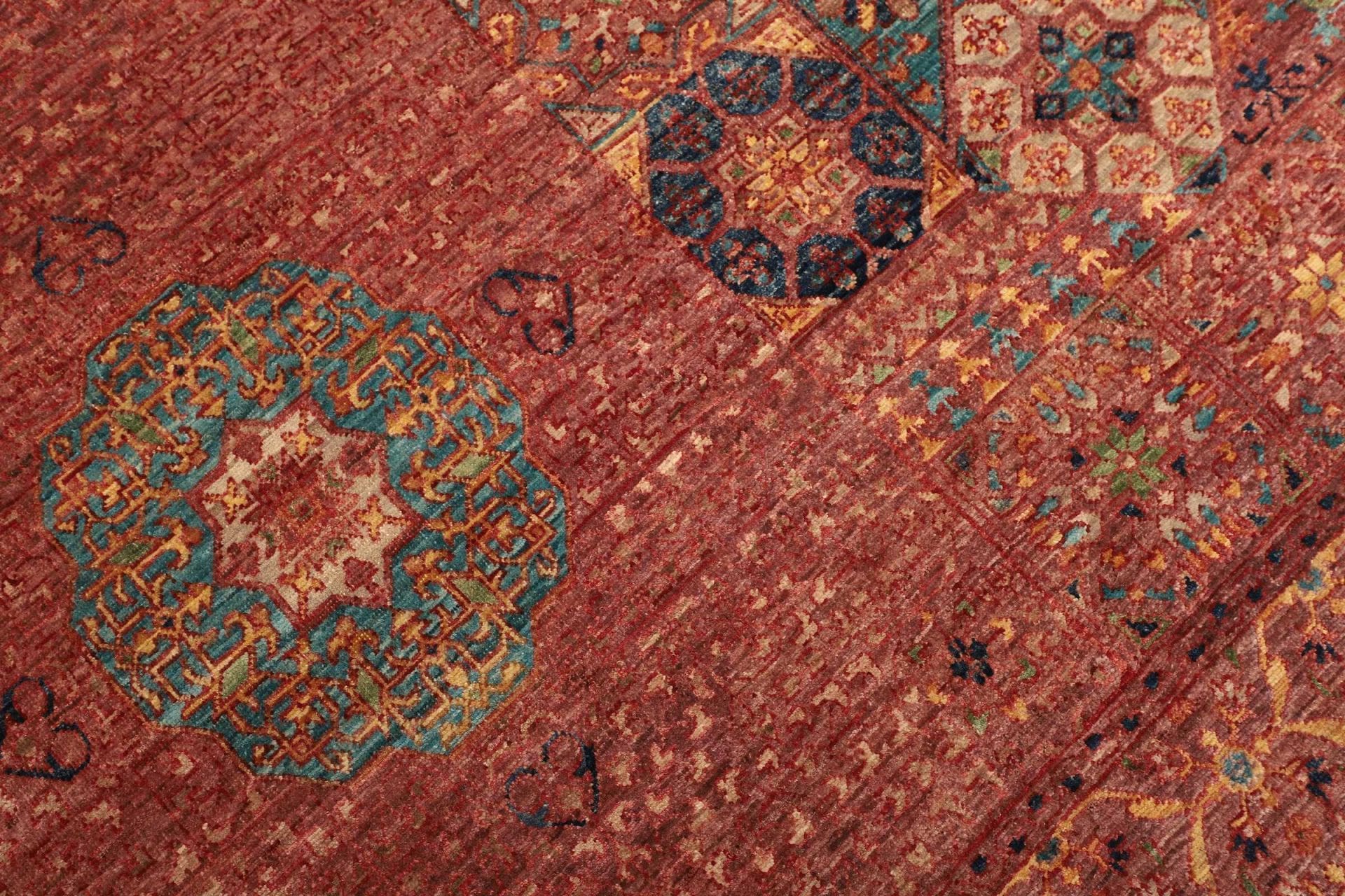 mamluk-orientteppich-248-x-306cm-seide-handgeknupft-5 Handgeknüpfter Mamluk Orientteppich 248 × 306 cm