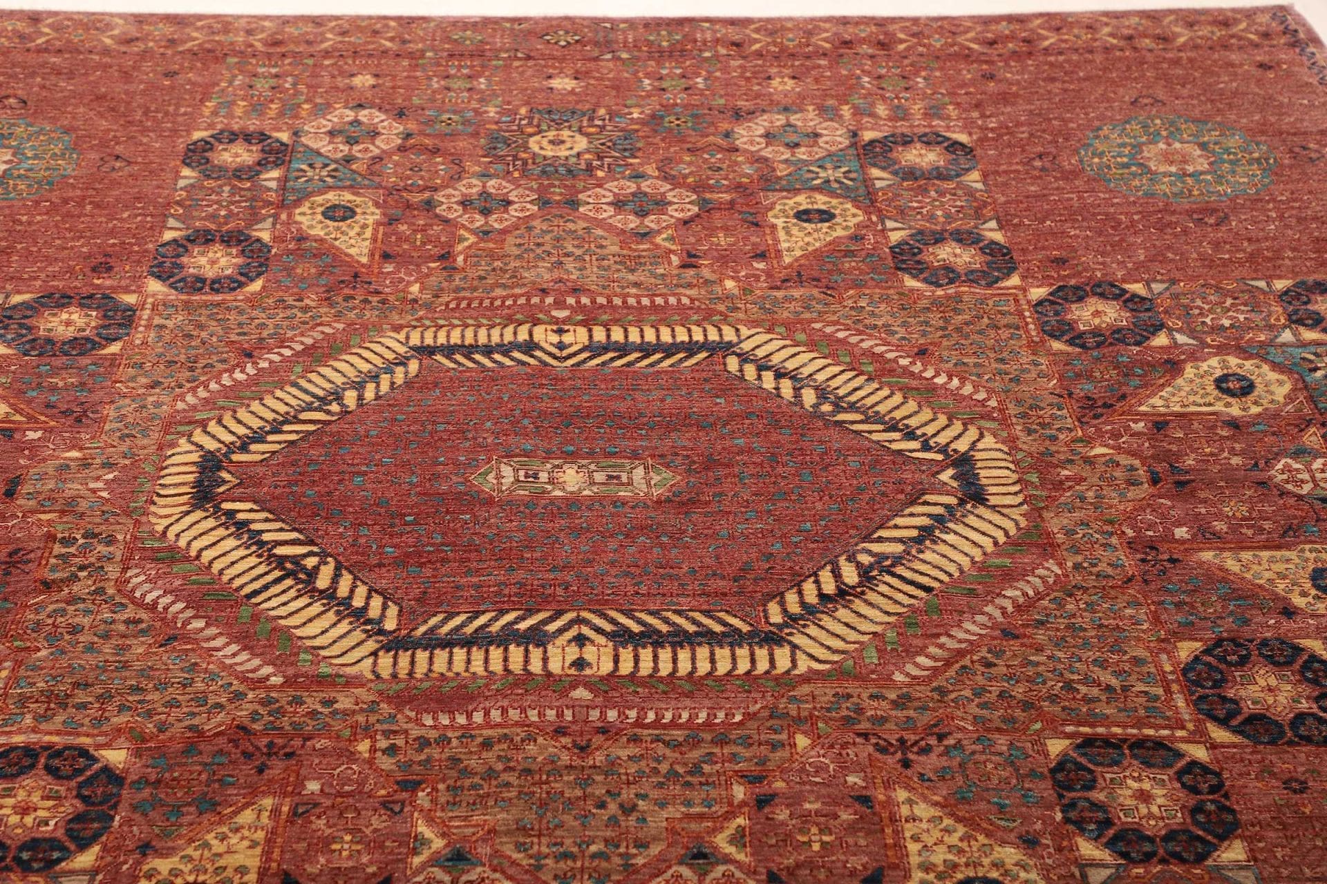 mamluk-orientteppich-248-x-306cm-seide-handgeknupft-7 Handgeknüpfter Mamluk Orientteppich 248 × 306 cm