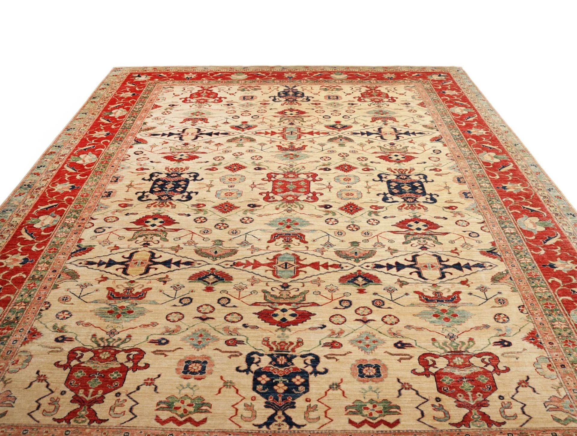 Kazak Orientteppich aus Pakistan, 311 × 375 cm