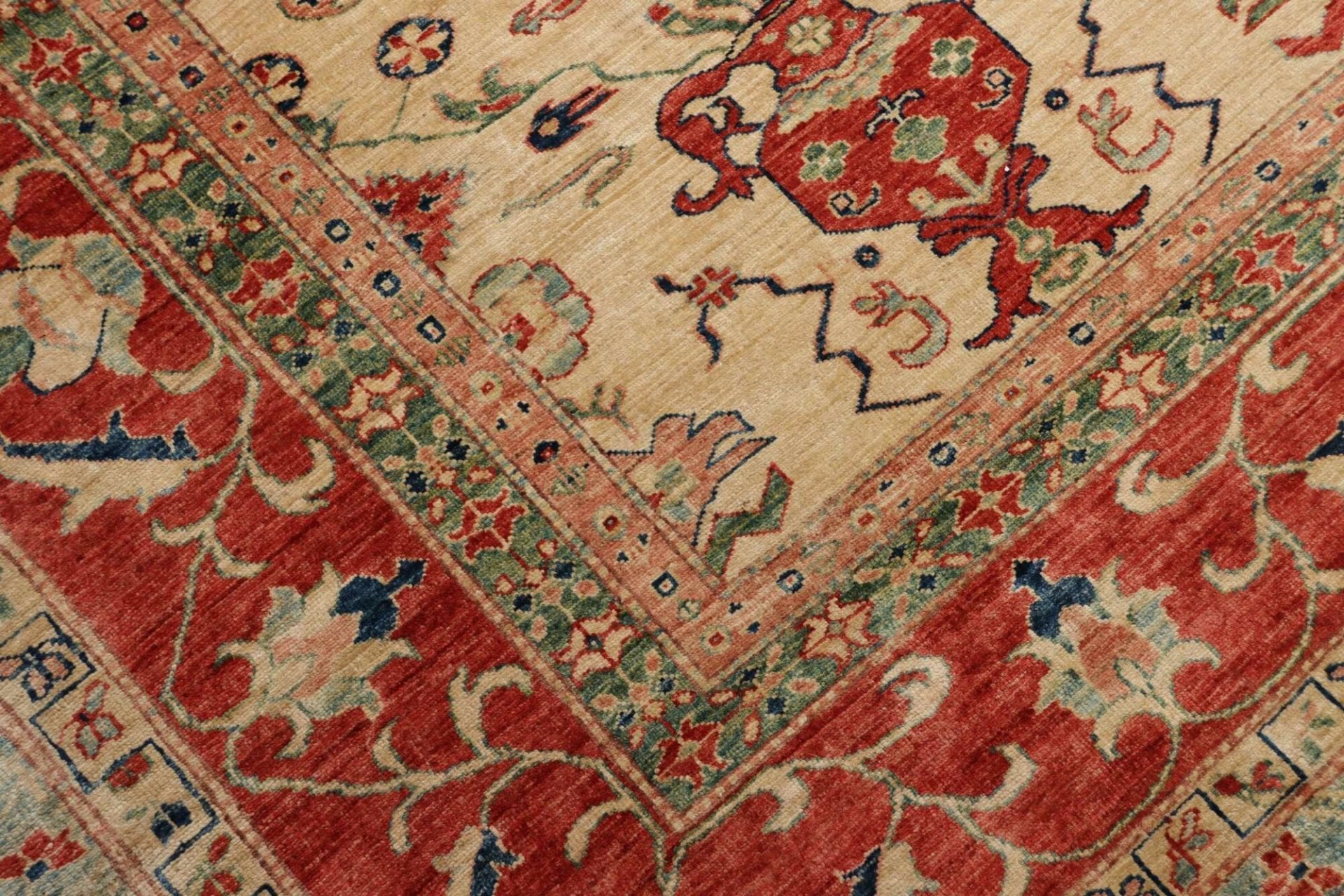 Kazak Orientteppich aus Pakistan, 311 × 375 cm