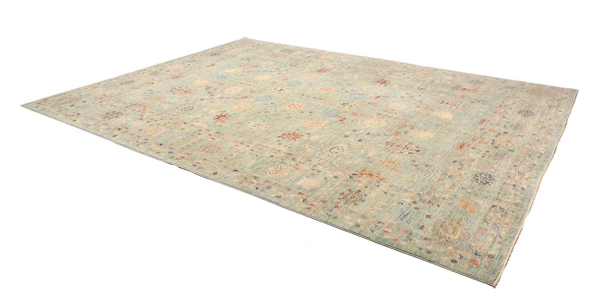 Handgeknüpfter Samarkand Orientteppich 275 × 378 cm