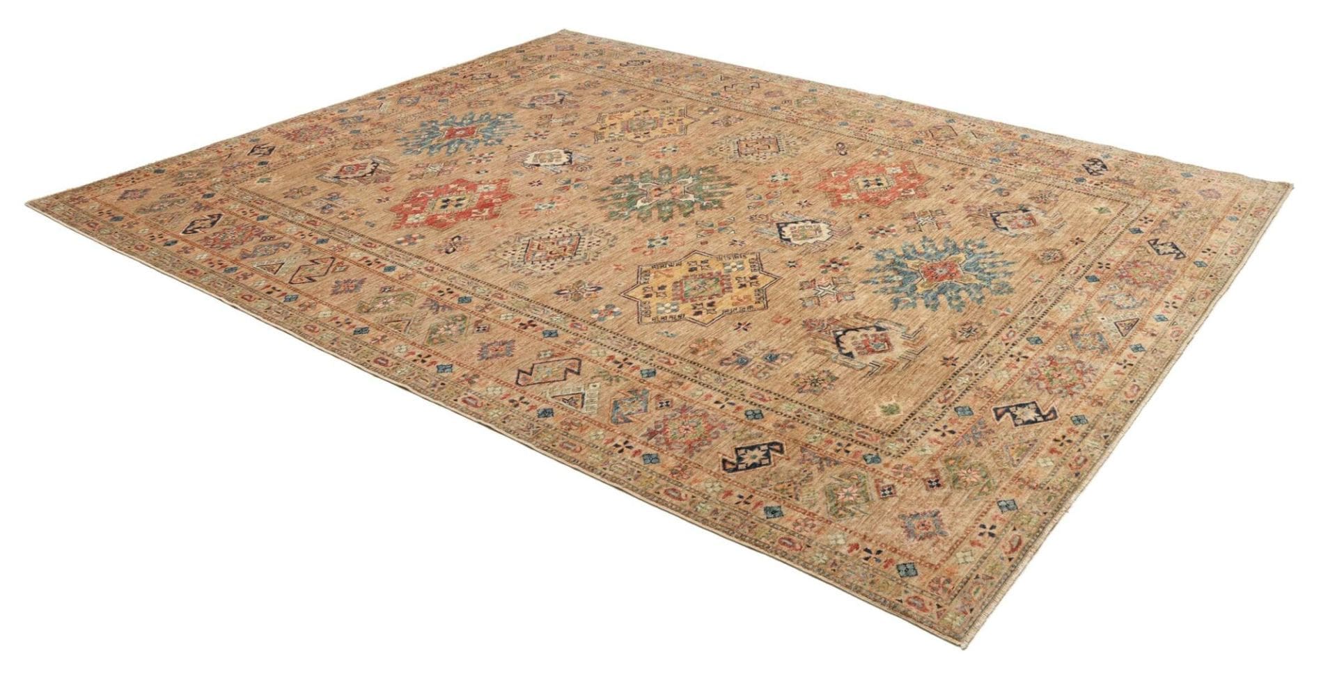Handgeknüpfter Kazak Orientteppich, 254 × 307 cm, Wolle