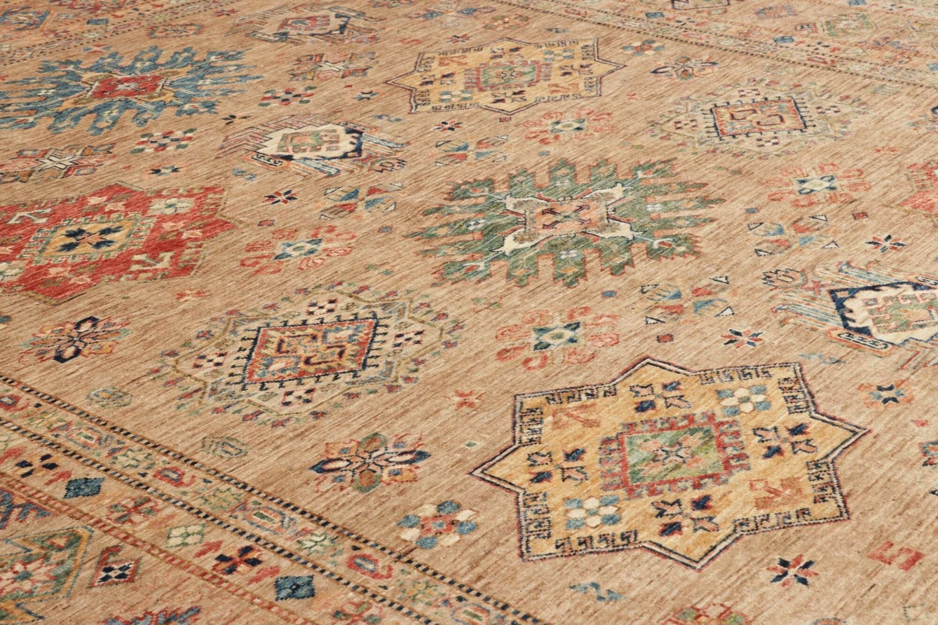 Handgeknüpfter Kazak Orientteppich, 254 × 307 cm, Wolle