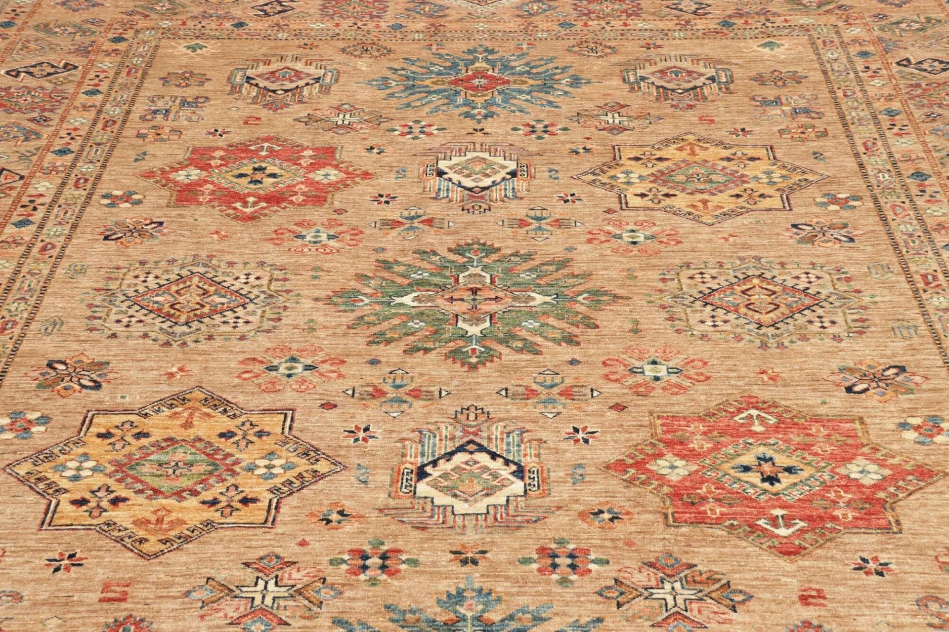 Handgeknüpfter Kazak Orientteppich, 254 × 307 cm, Wolle