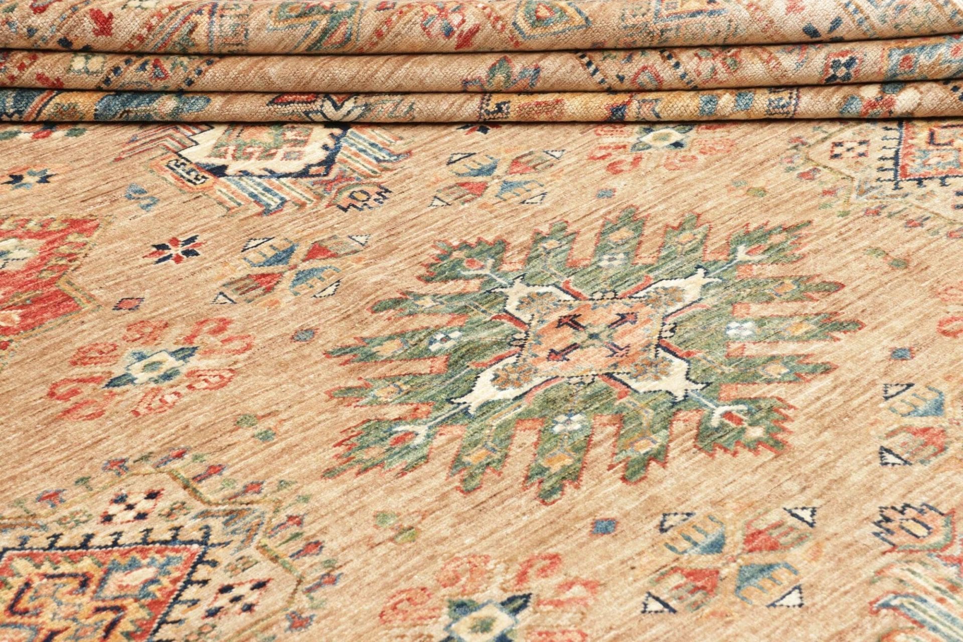 Handgeknüpfter Kazak Orientteppich, 254 × 307 cm, Wolle