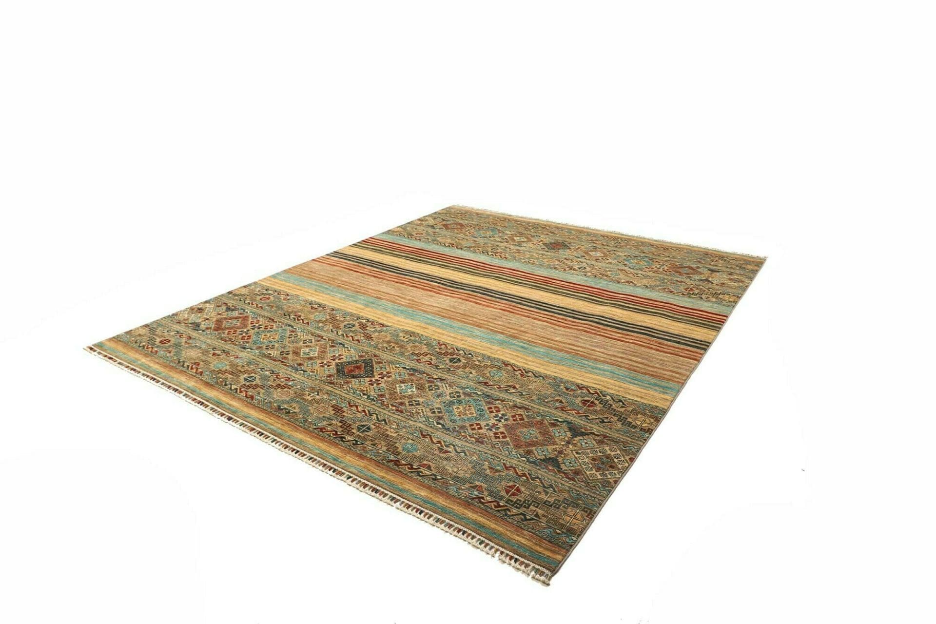Handgeknüpfter Samarkand Orientteppich, 252 × 306 cm, Wolle