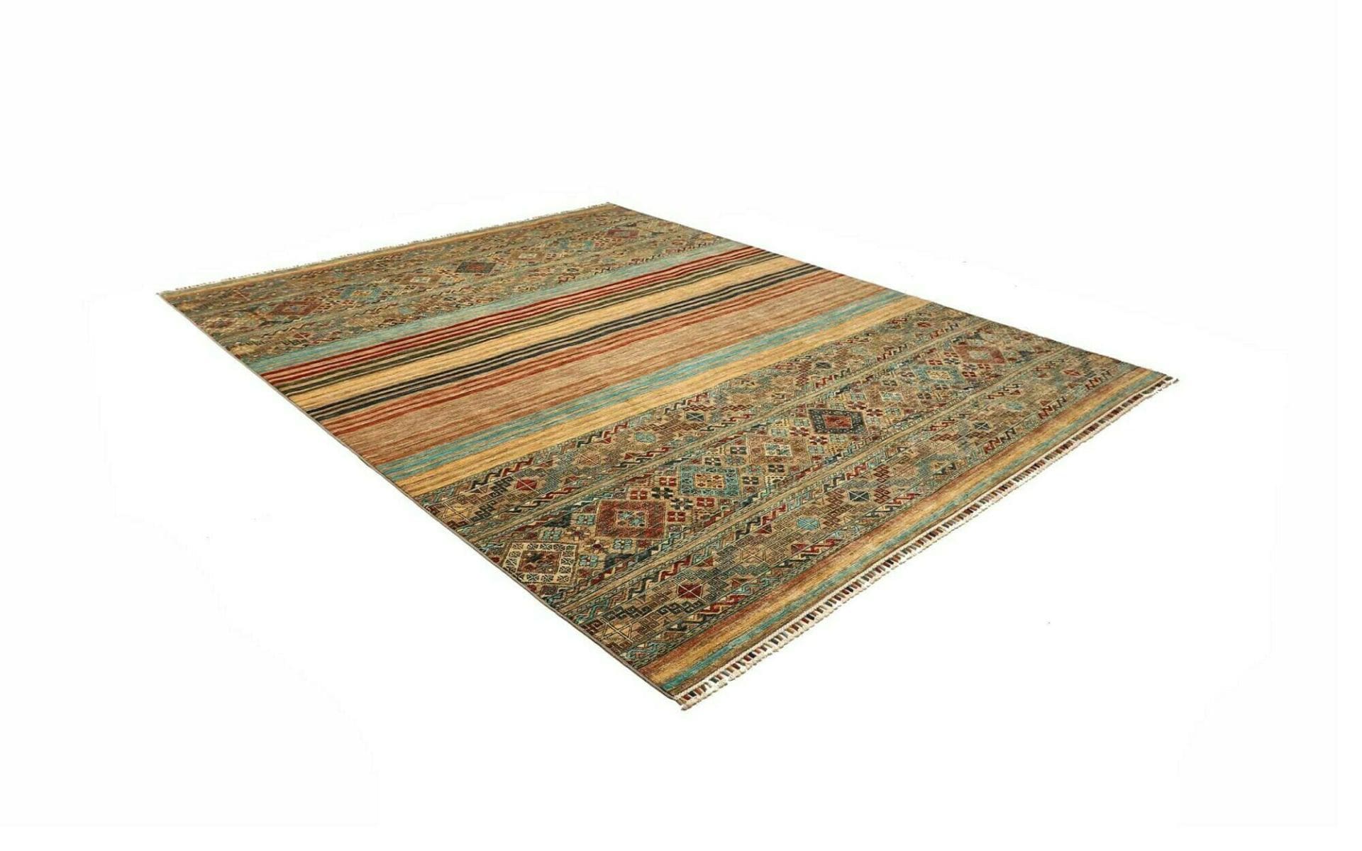 Handgeknüpfter Samarkand Orientteppich, 252 × 306 cm, Wolle