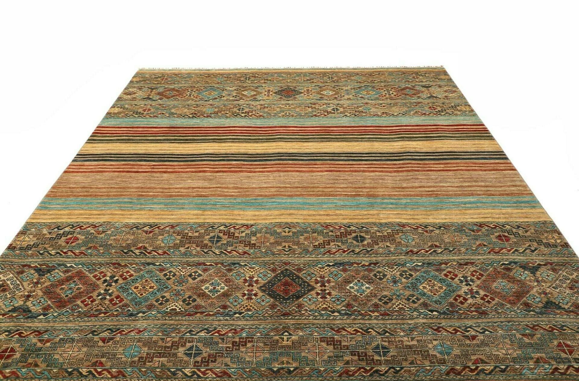 Handgeknüpfter Samarkand Orientteppich, 252 × 306 cm, Wolle
