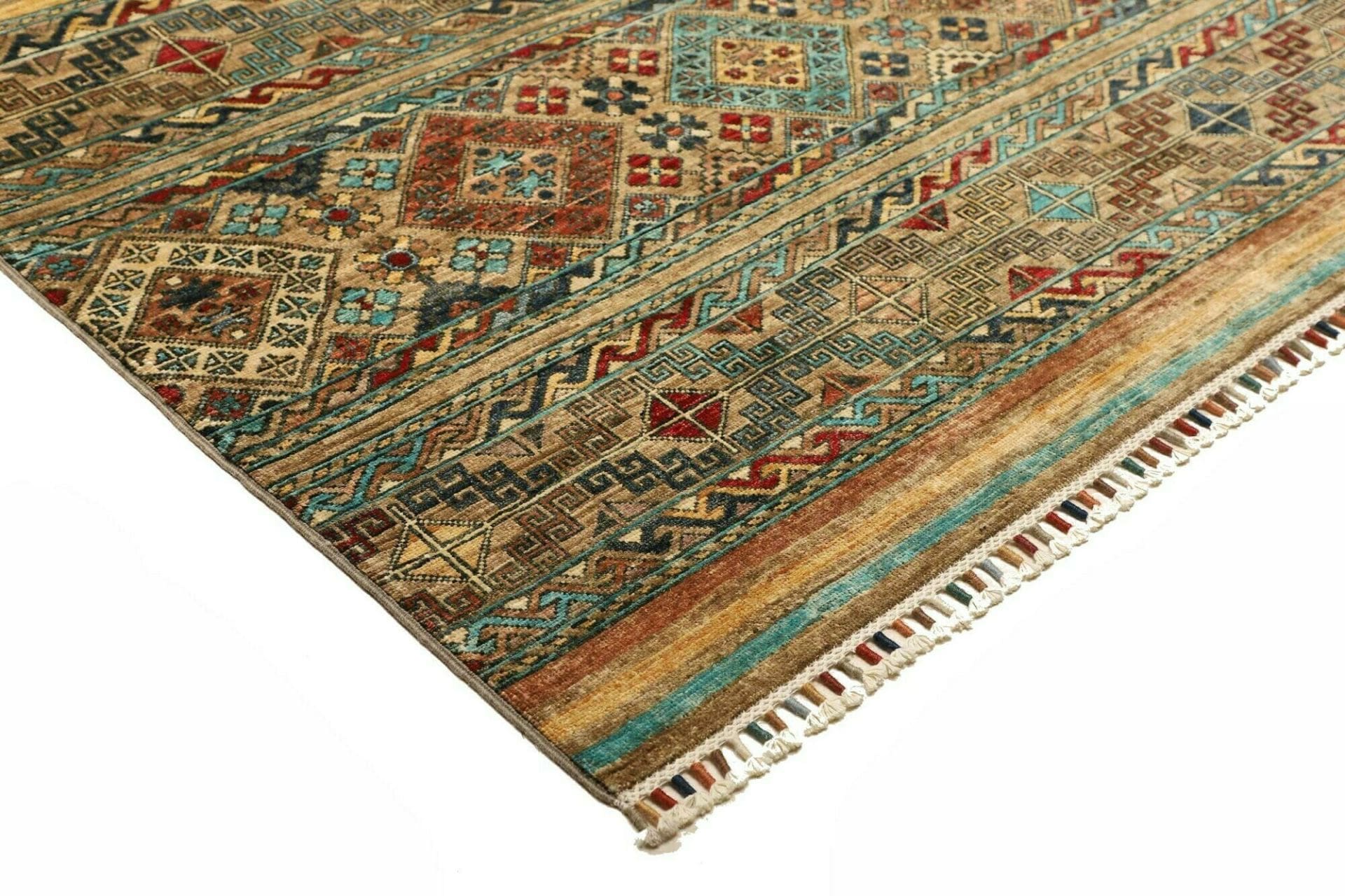 Handgeknüpfter Samarkand Orientteppich, 252 × 306 cm, Wolle