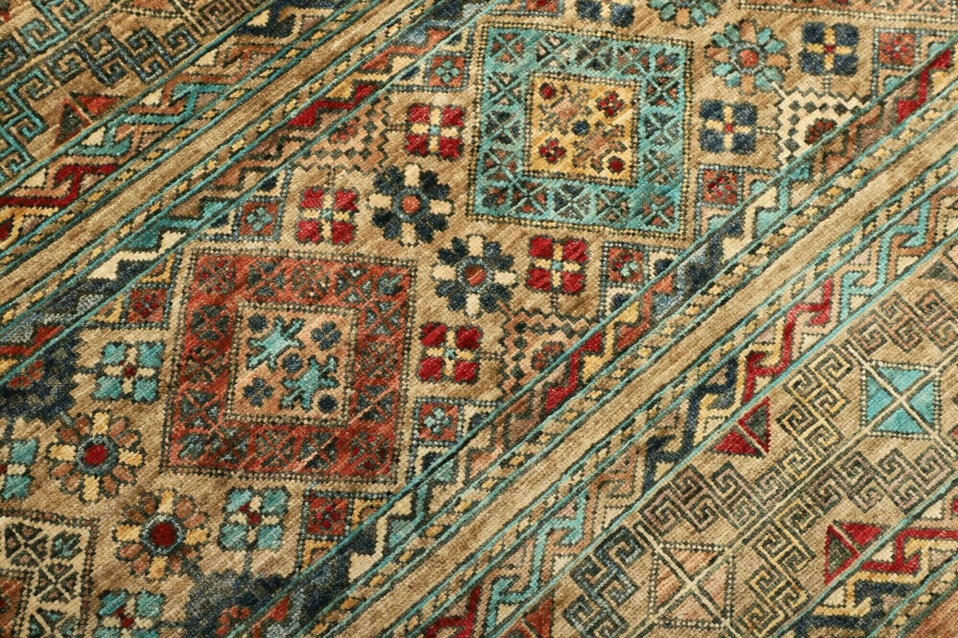 Handgeknüpfter Samarkand Orientteppich, 252 × 306 cm, Wolle