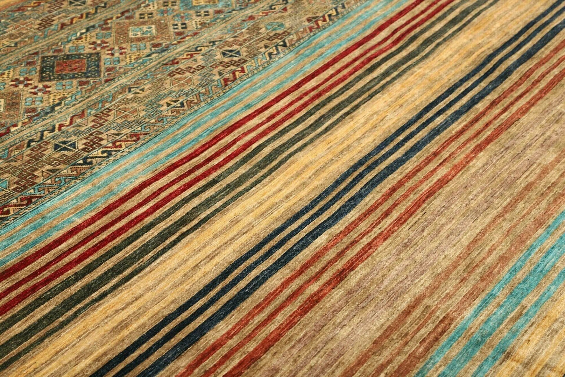 Handgeknüpfter Samarkand Orientteppich, 252 × 306 cm, Wolle