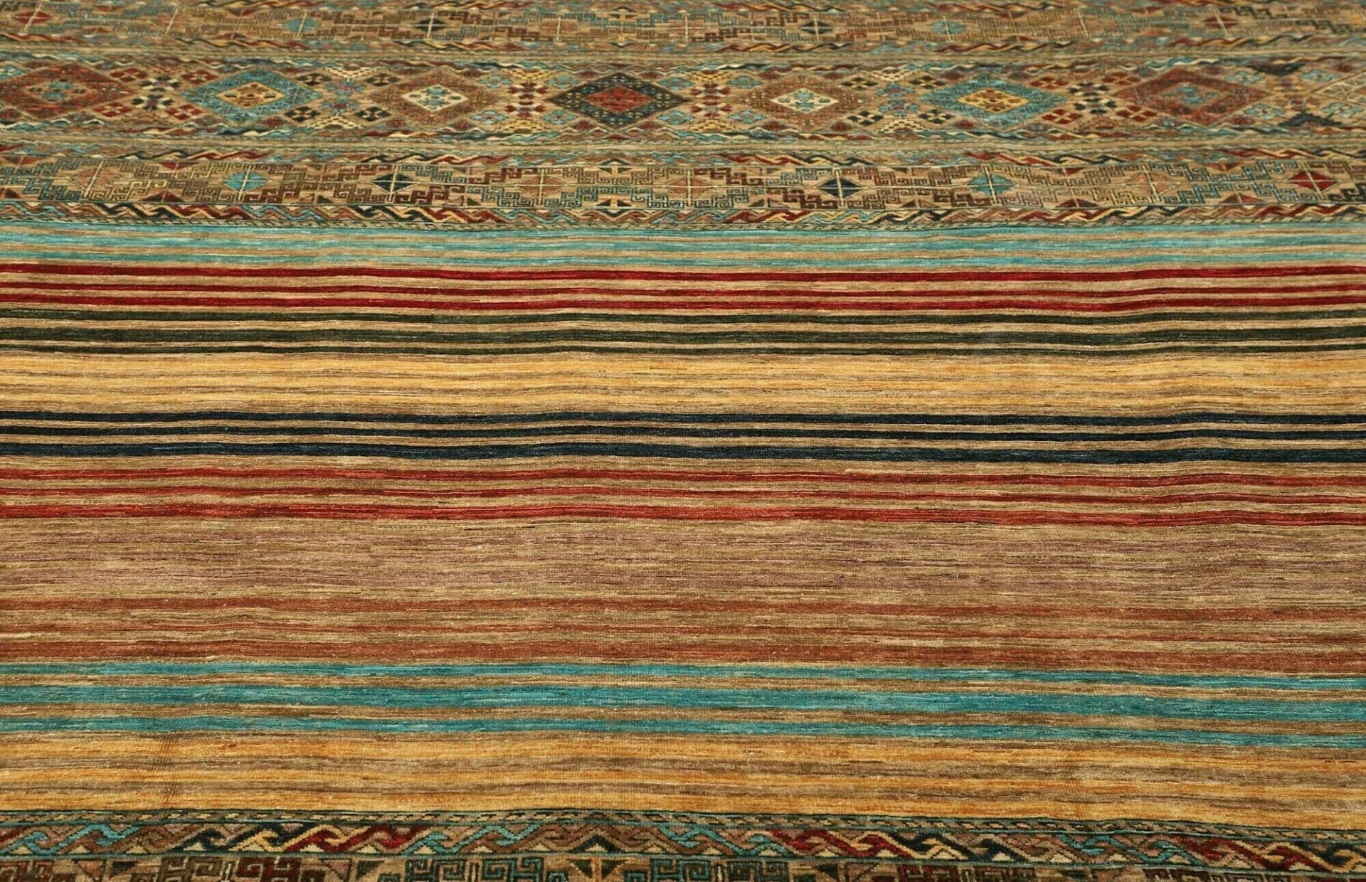 Handgeknüpfter Samarkand Orientteppich, 252 × 306 cm, Wolle