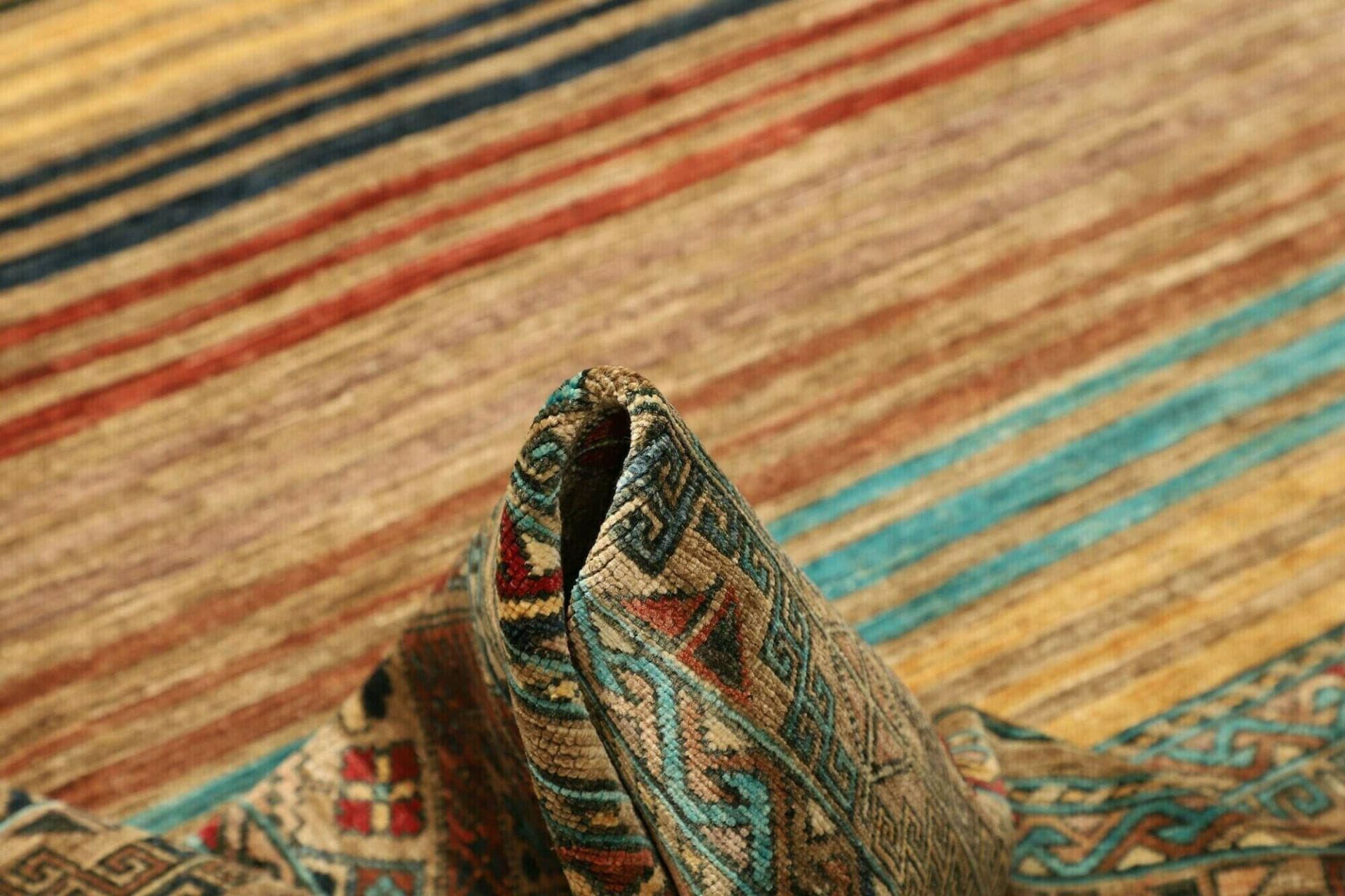Handgeknüpfter Samarkand Orientteppich, 252 × 306 cm, Wolle