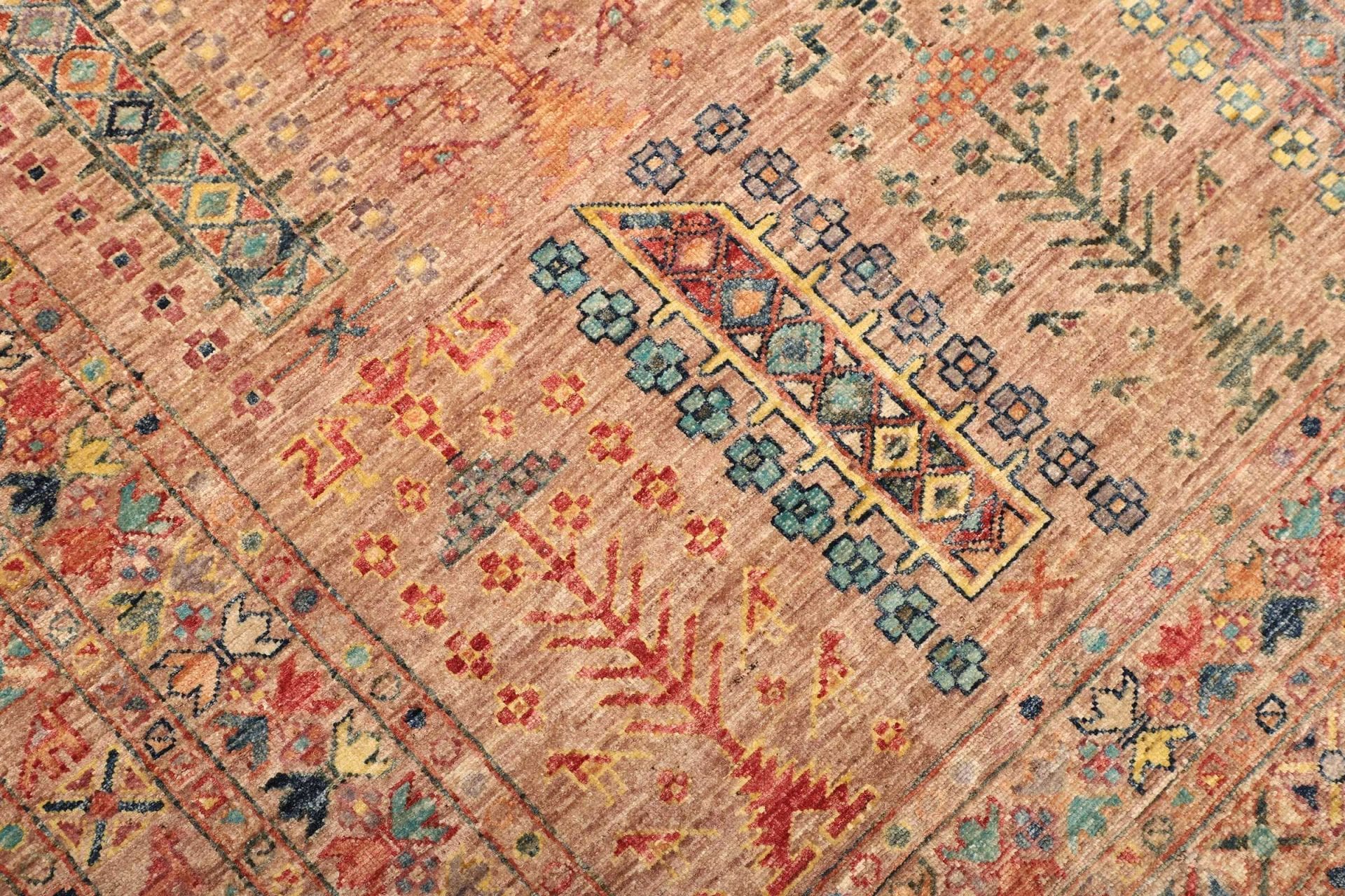 Handgeknüpfter Samarkand Orientteppich, 248 × 298 cm, Wolle
